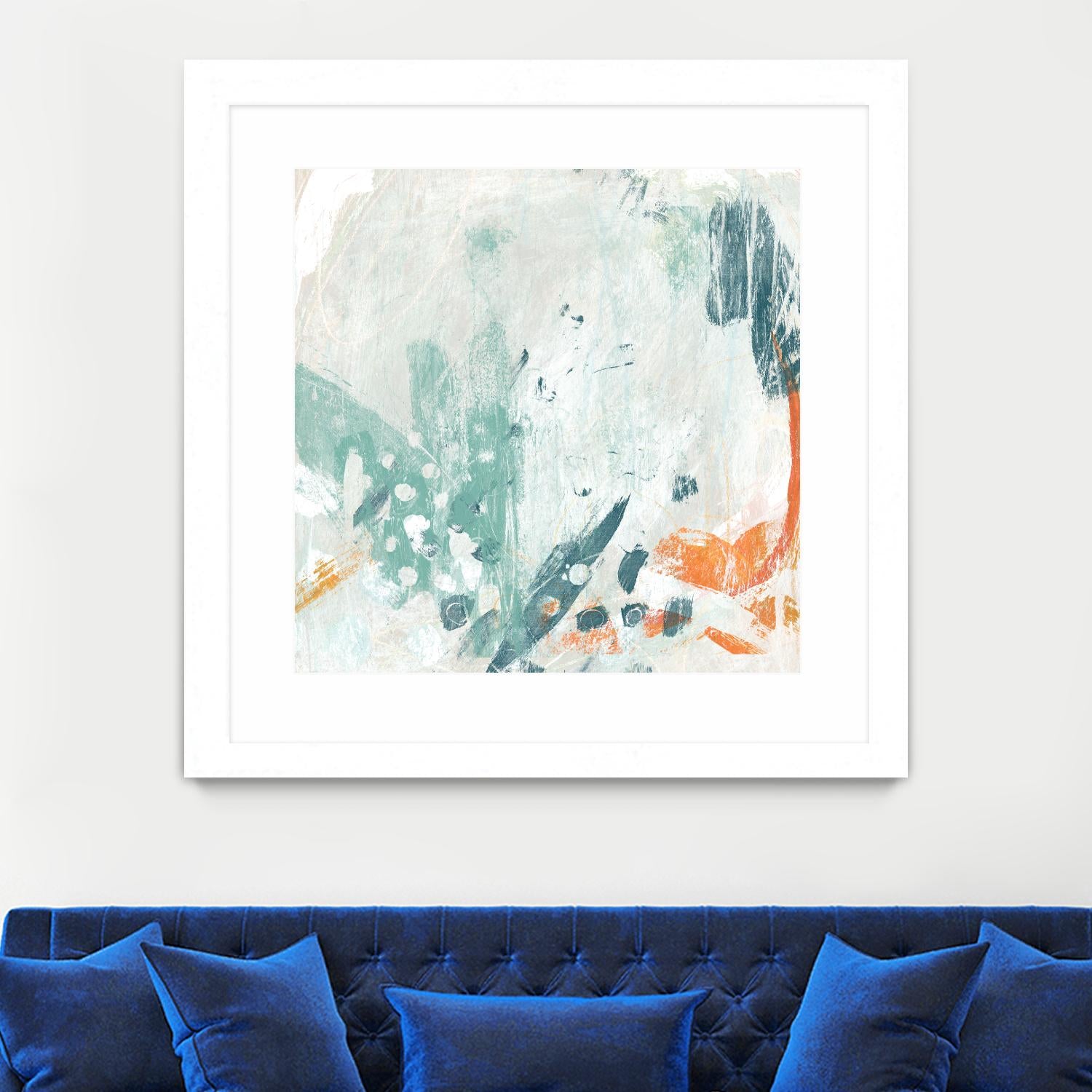 Current Synergy II by June Erica Vess on GIANT ART - green abstract