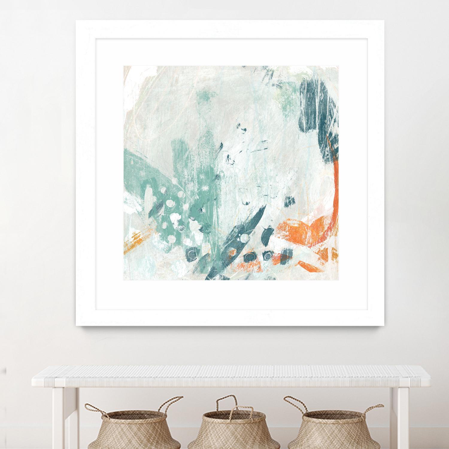 Current Synergy II by June Erica Vess on GIANT ART - green abstract