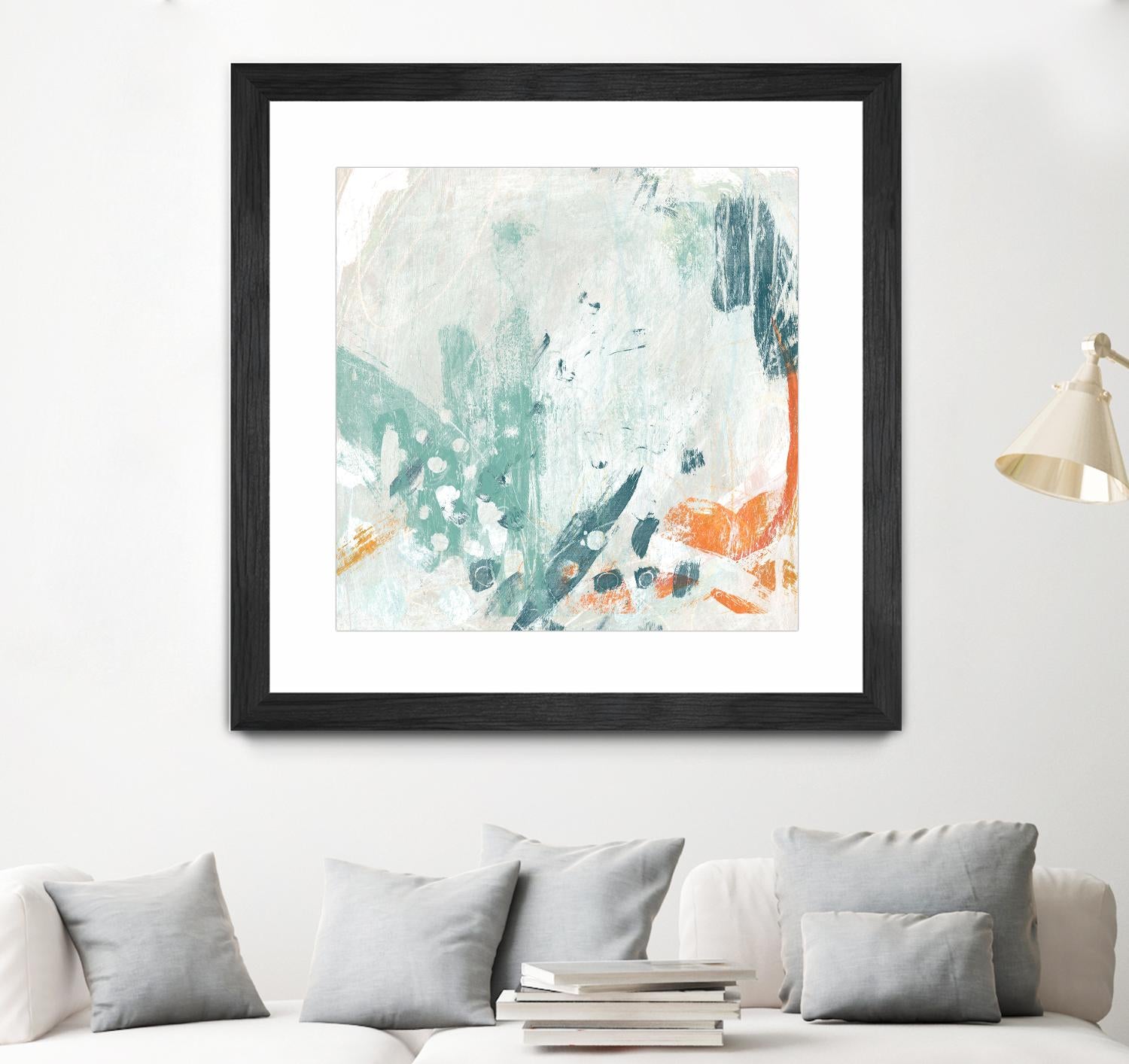 Current Synergy II by June Erica Vess on GIANT ART - green abstract