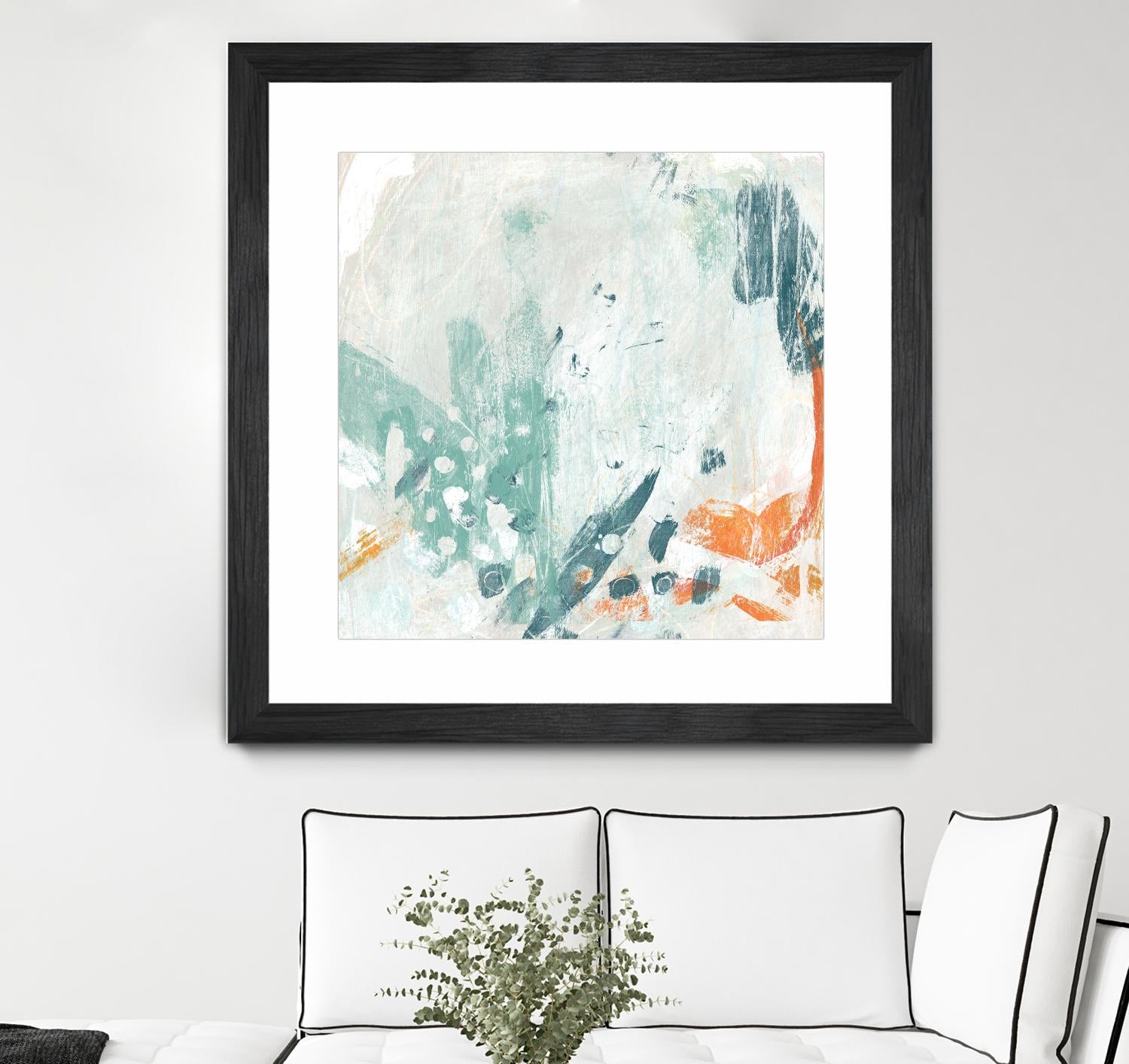 Current Synergy II by June Erica Vess on GIANT ART - green abstract