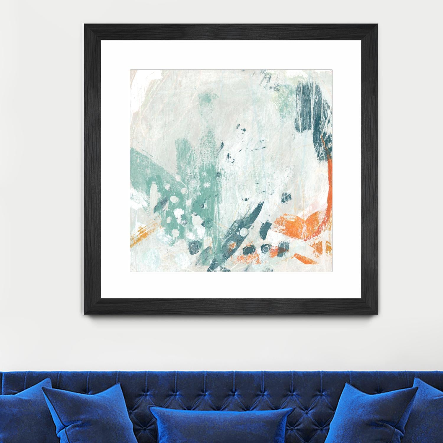 Current Synergy II by June Erica Vess on GIANT ART - green abstract