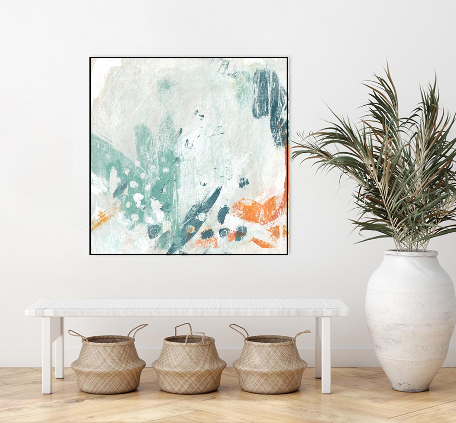 Current Synergy II by June Erica Vess on GIANT ART - green abstract