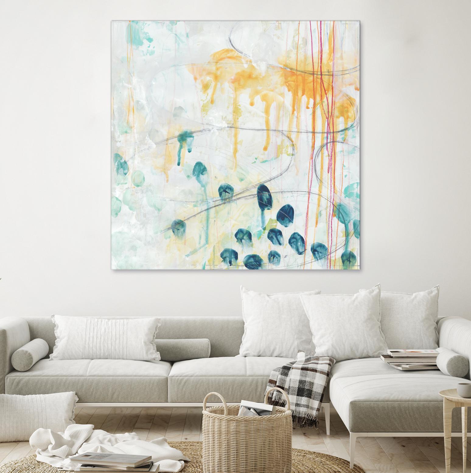 Momentum II by June Erica Vess on GIANT ART - blue abstract