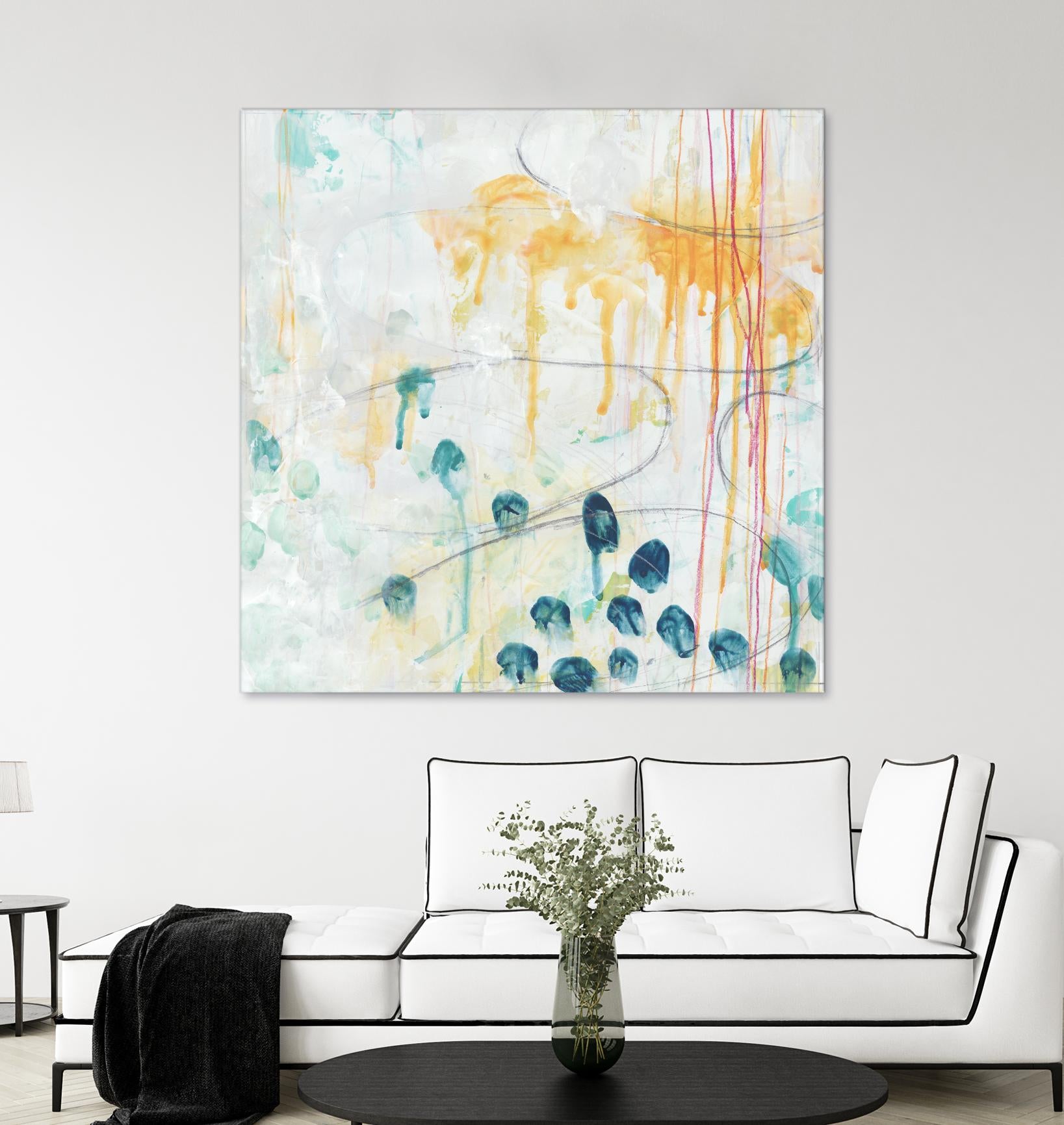 Momentum II by June Erica Vess on GIANT ART - blue abstract