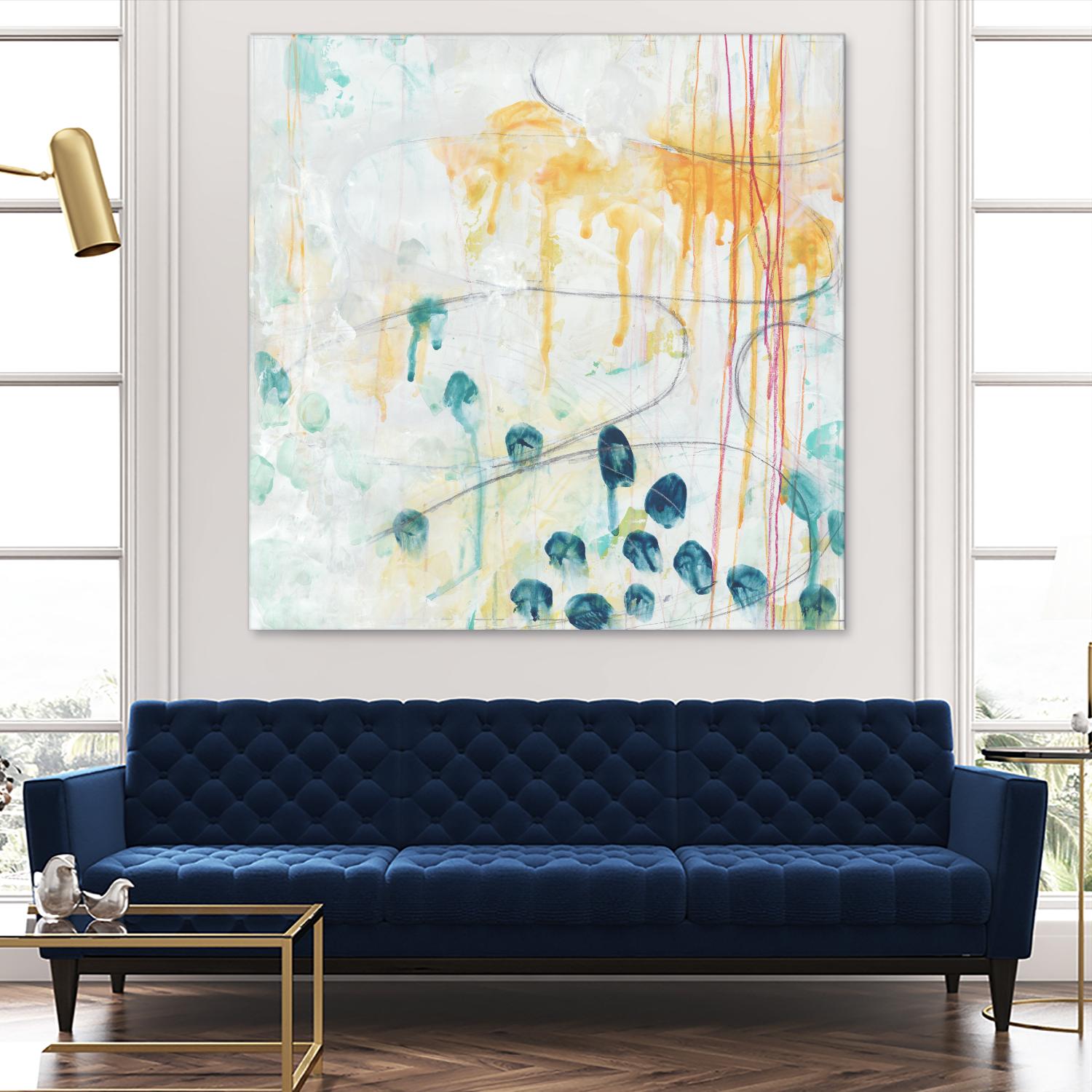 Momentum II by June Erica Vess on GIANT ART - blue abstract