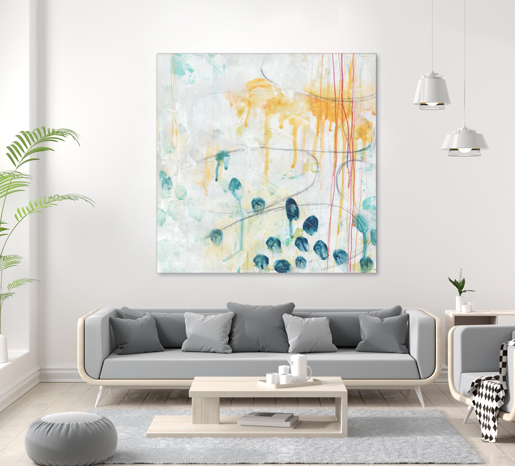 Momentum II by June Erica Vess on GIANT ART - blue abstract