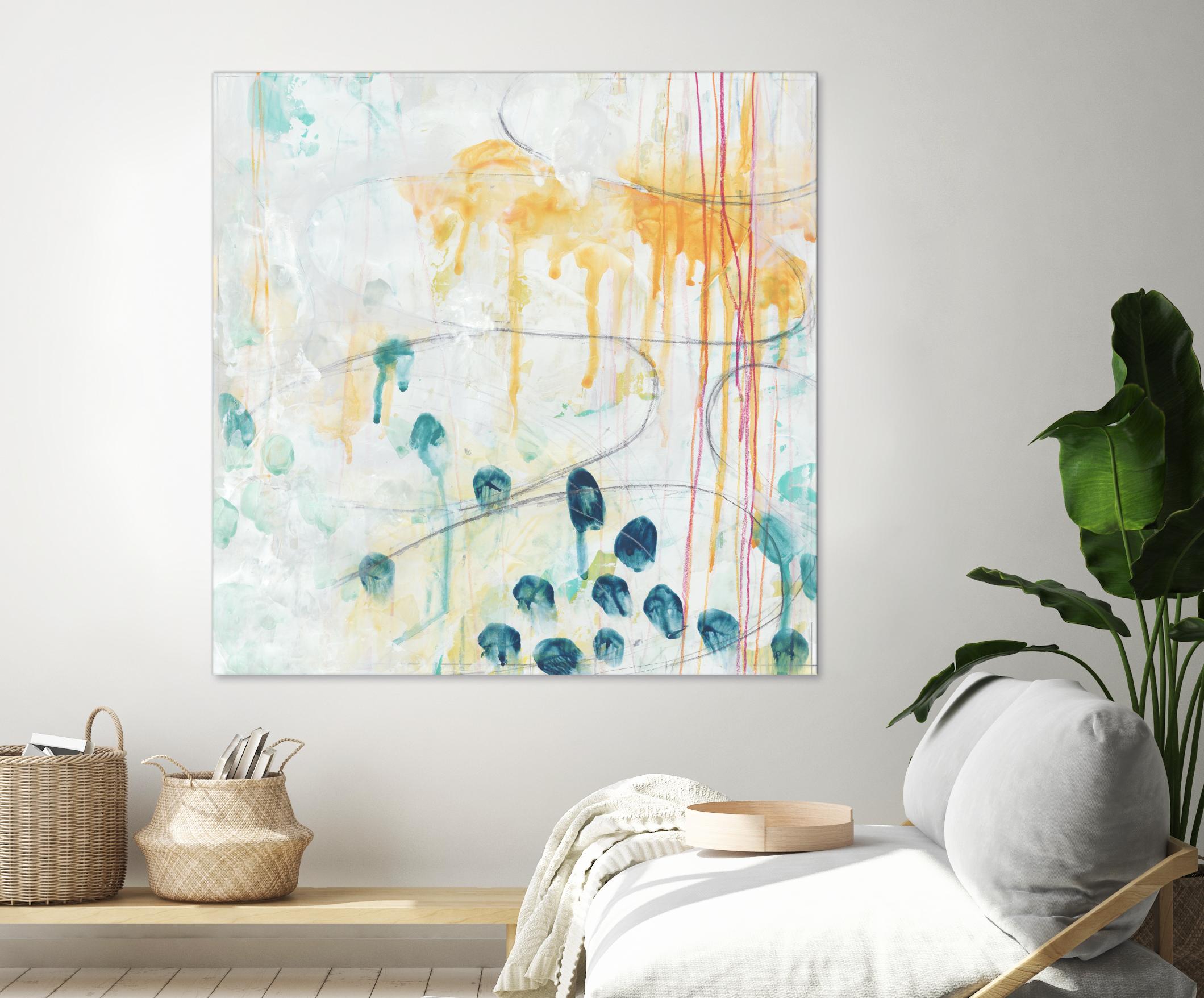 Momentum II by June Erica Vess on GIANT ART - blue abstract