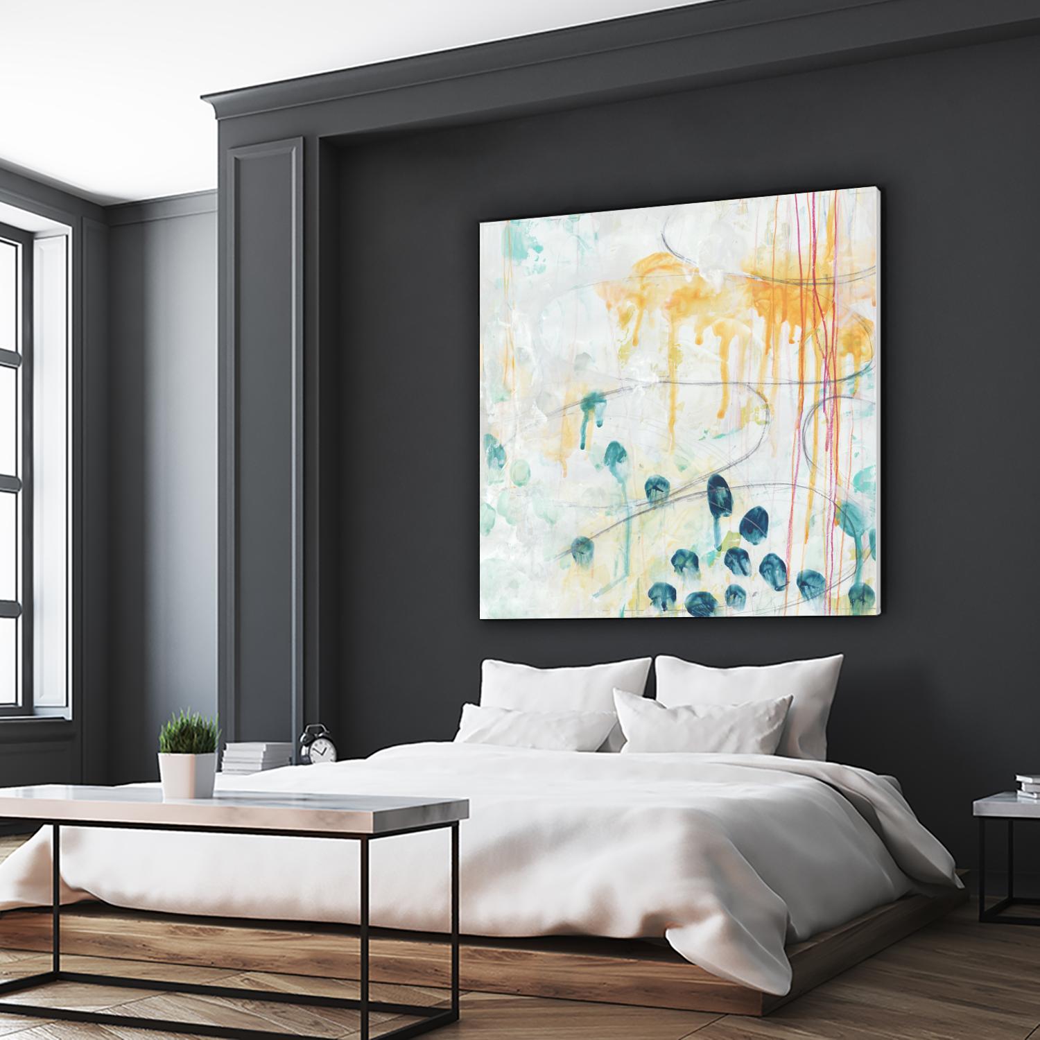 Momentum II by June Erica Vess on GIANT ART - blue abstract