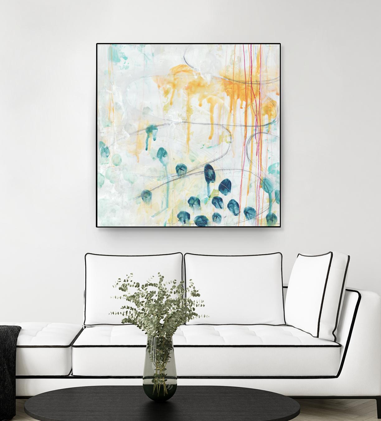 Momentum II by June Erica Vess on GIANT ART - blue abstract