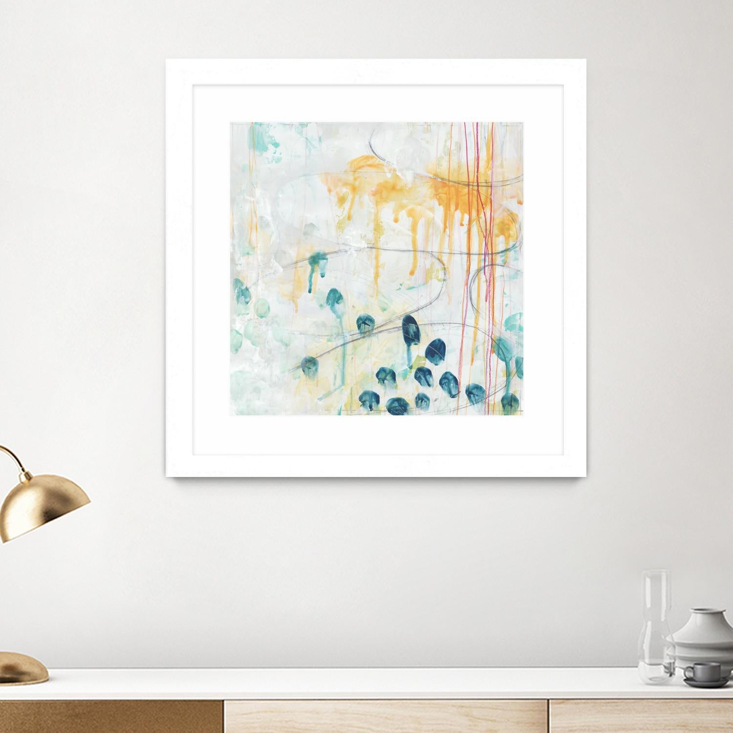 Momentum II by June Erica Vess on GIANT ART - blue abstract