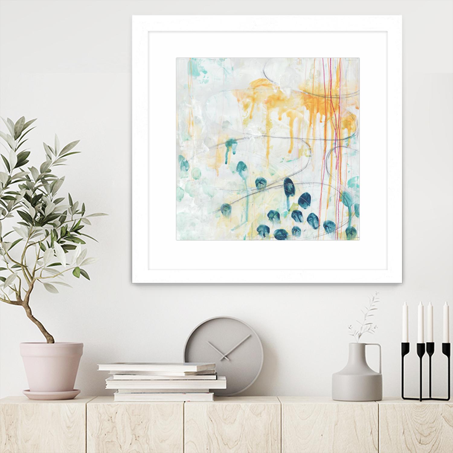 Momentum II by June Erica Vess on GIANT ART - blue abstract