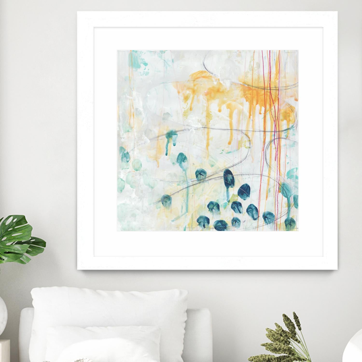 Momentum II by June Erica Vess on GIANT ART - blue abstract