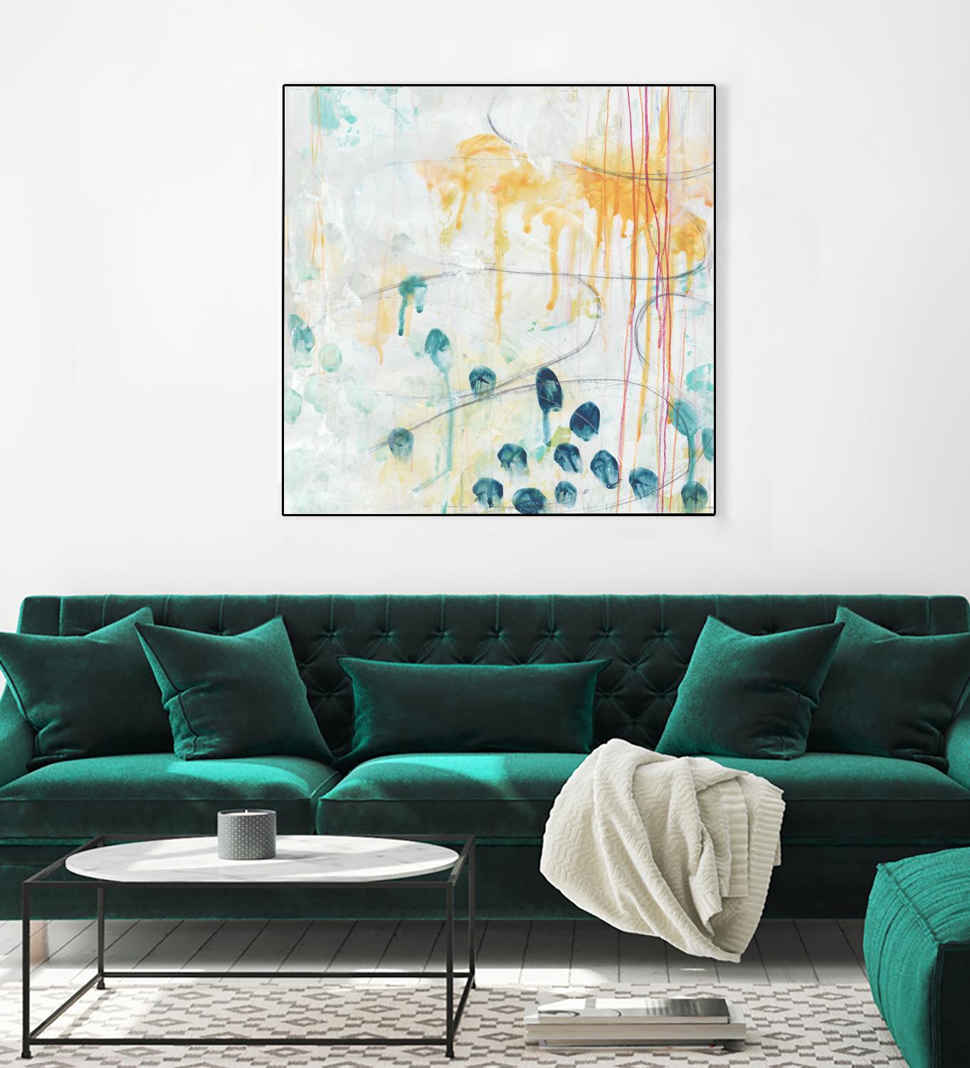 Momentum II by June Erica Vess on GIANT ART - blue abstract