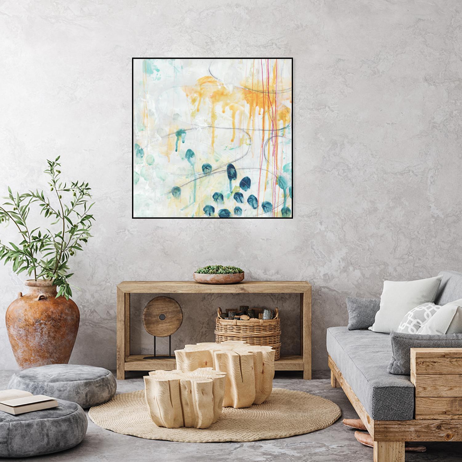 Momentum II by June Erica Vess on GIANT ART - blue abstract