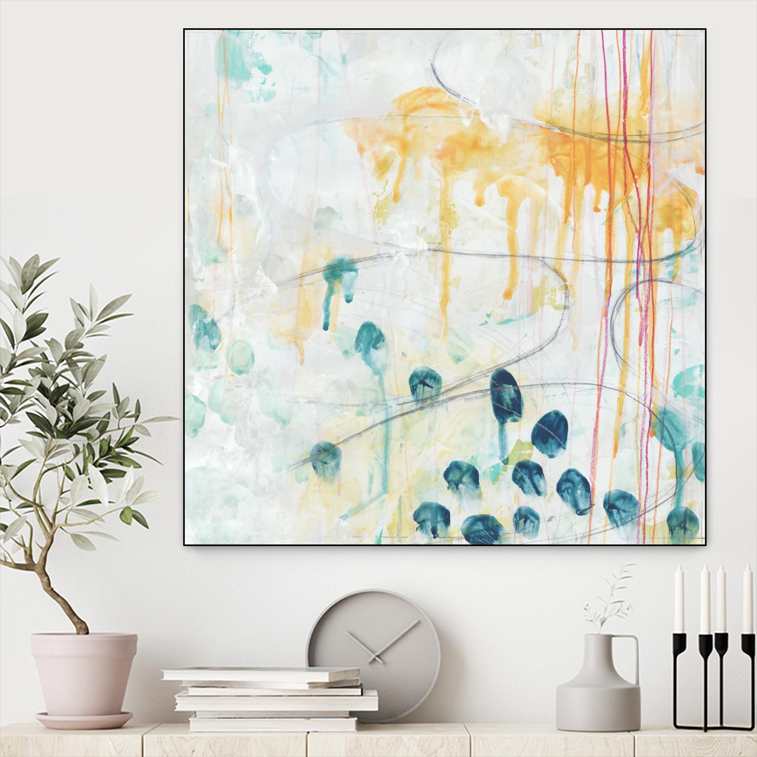 Momentum II by June Erica Vess on GIANT ART - blue abstract