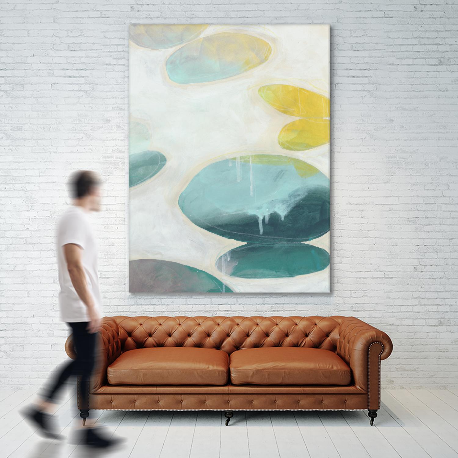 Stacking Stones I by June Erica Vess on GIANT ART - blue abstract