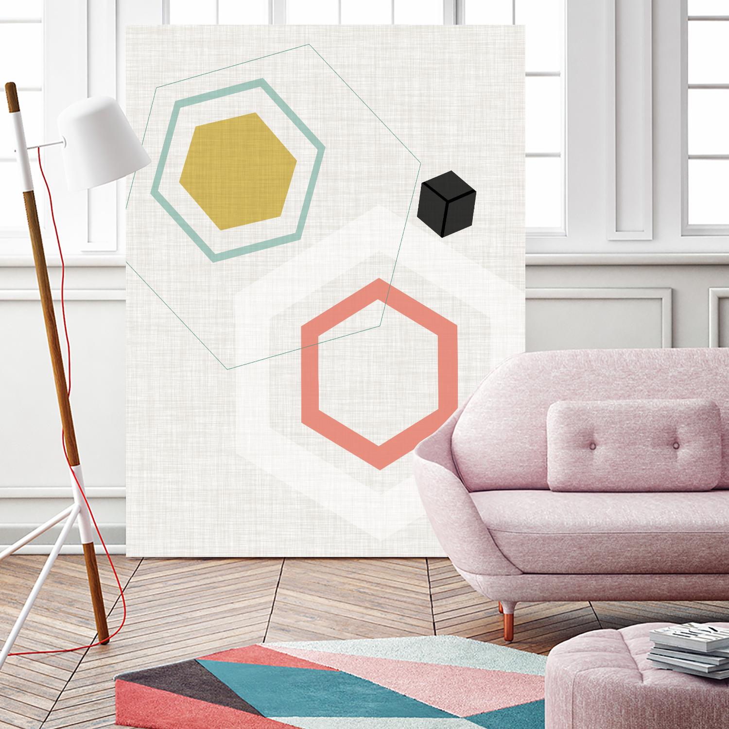 Mod Geometry II by Jarman Fagalde on GIANT ART - abstract