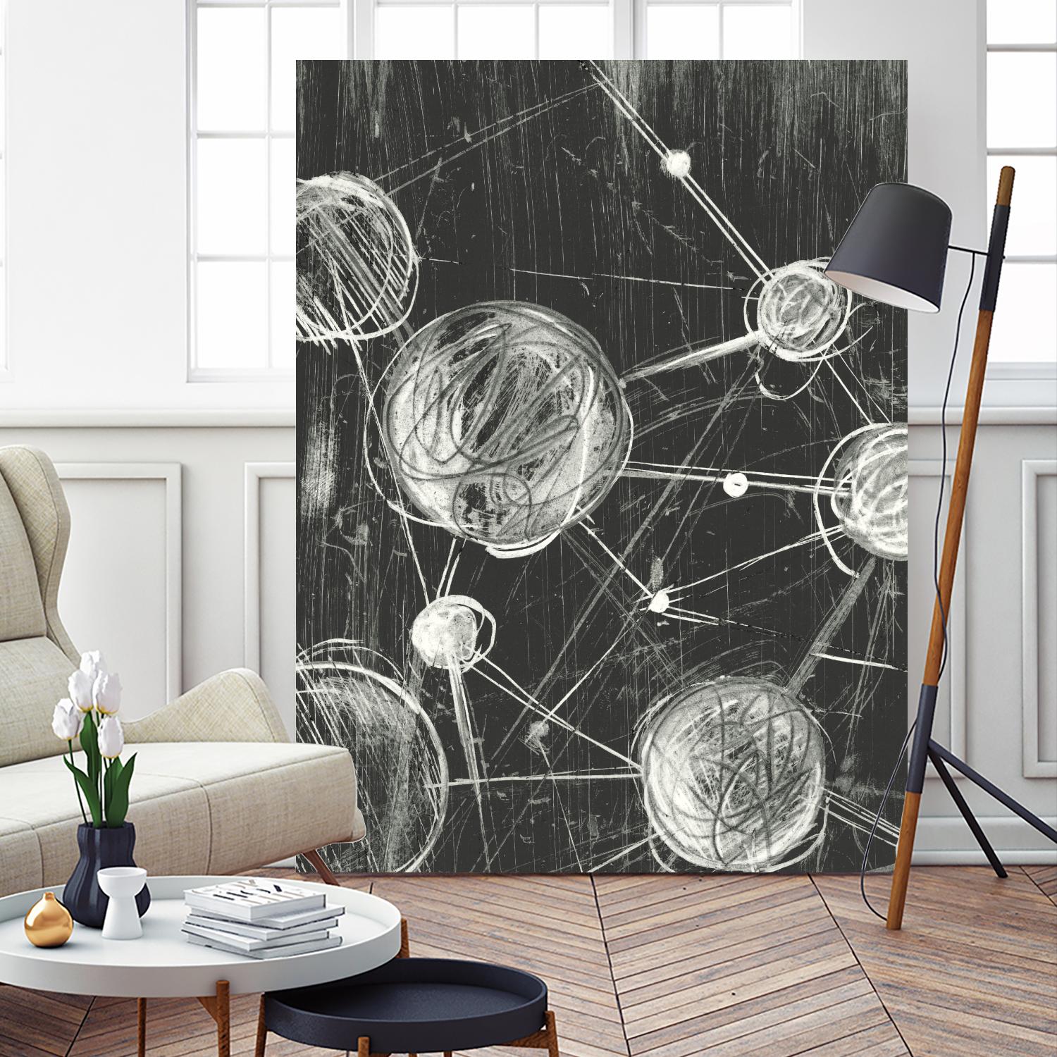 Molecular Fusion I by Ethan Harper on GIANT ART - black abstract