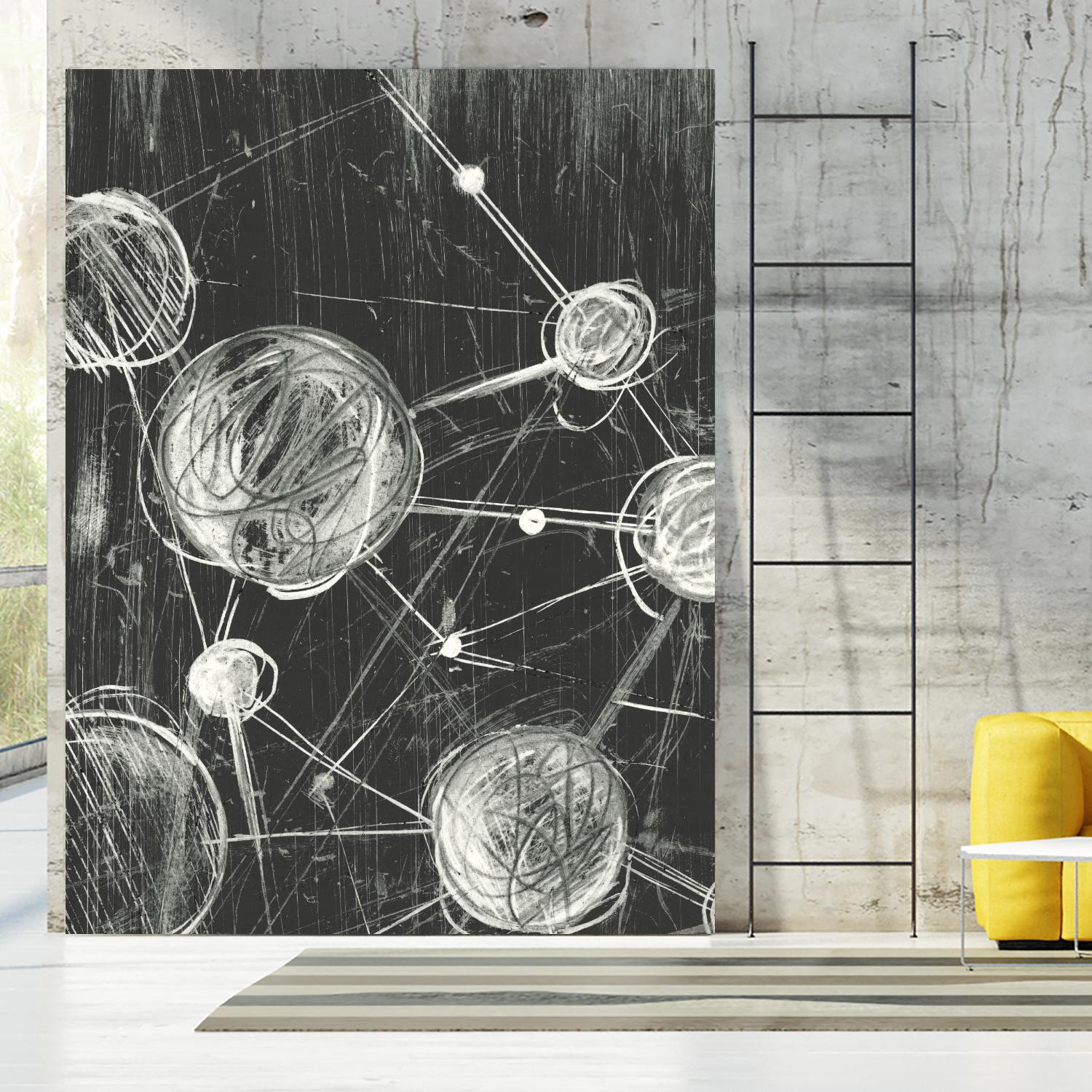 Molecular Fusion I by Ethan Harper on GIANT ART - black abstract