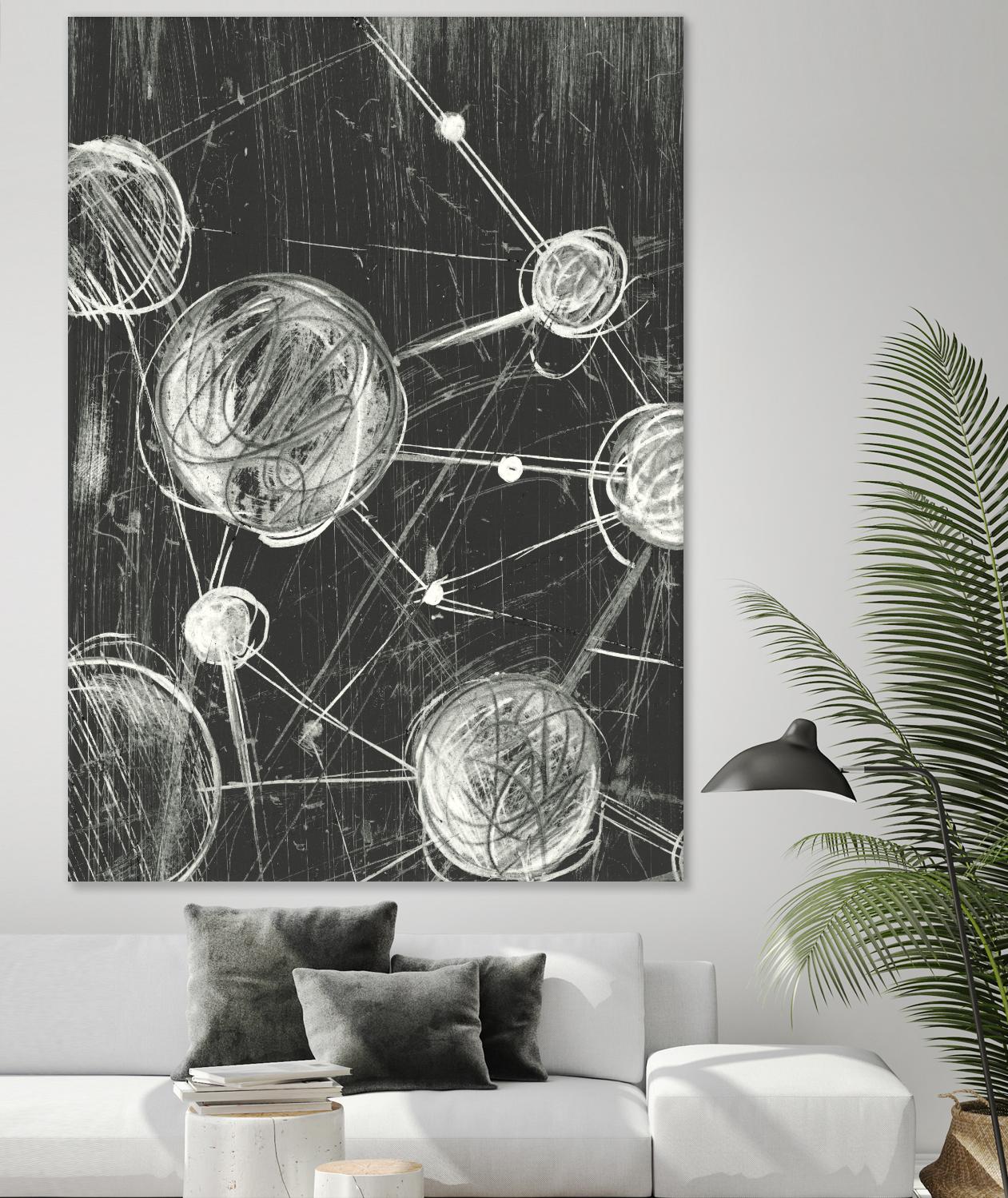 Molecular Fusion I by Ethan Harper on GIANT ART - black abstract