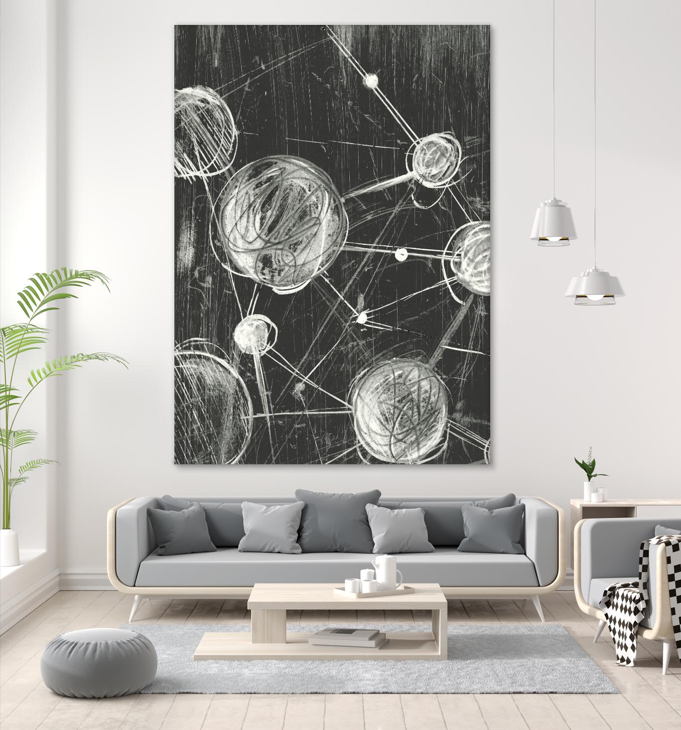 Molecular Fusion I by Ethan Harper on GIANT ART - black abstract