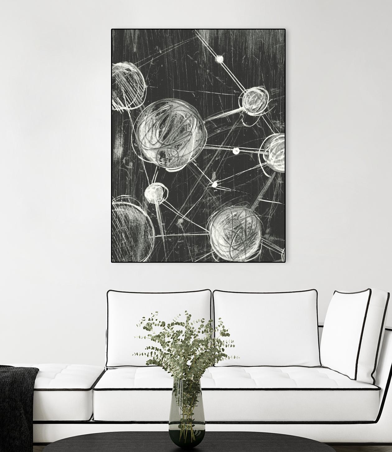 Molecular Fusion I by Ethan Harper on GIANT ART - black abstract