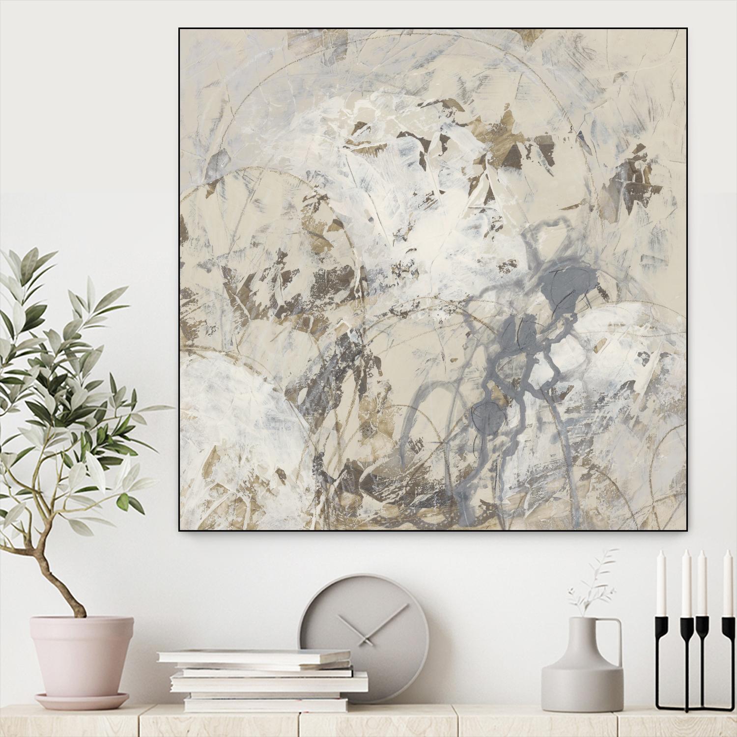 Impasto Gesture I by June Erica Vess on GIANT ART - brown abstract