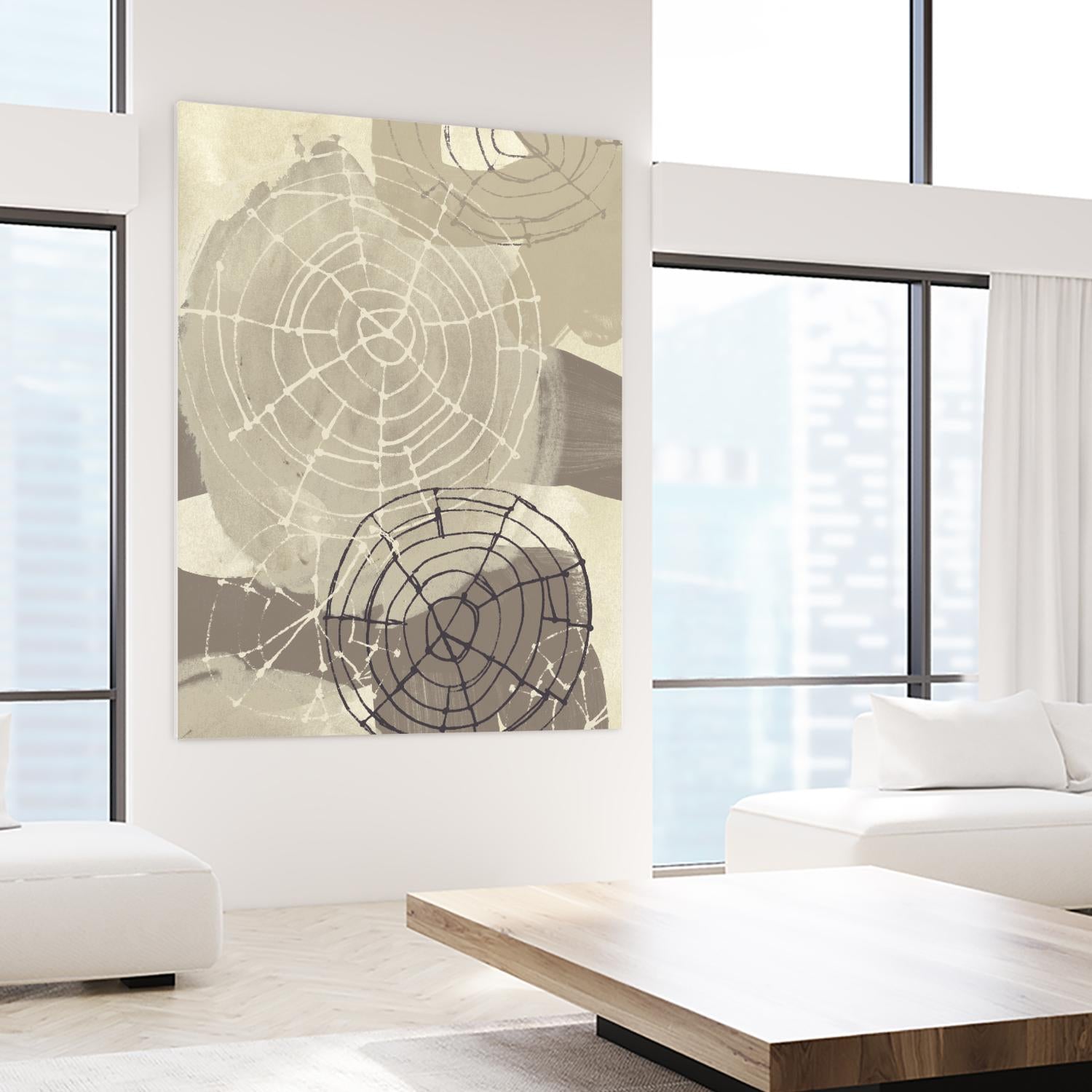 Spiral Gesture I by June Erica Vess on GIANT ART - brown abstract