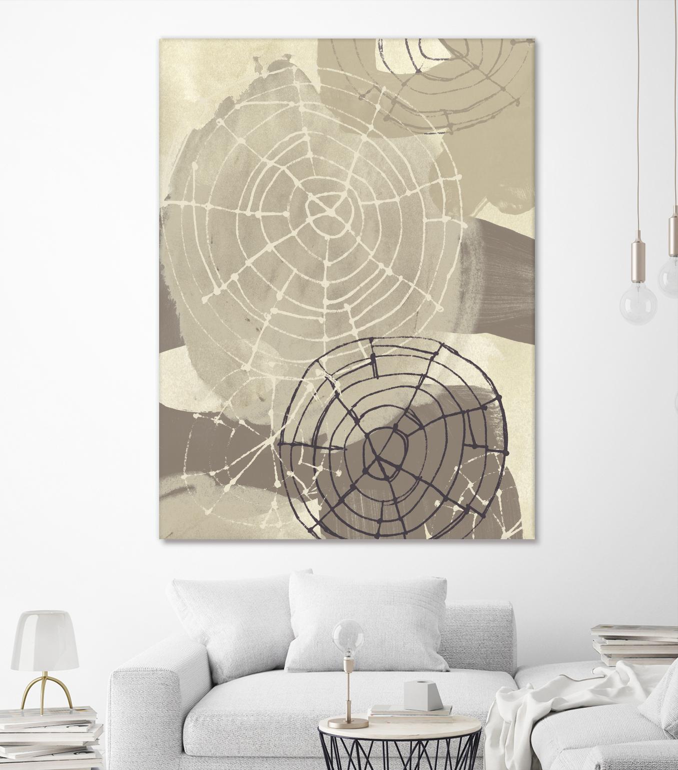 Spiral Gesture I by June Erica Vess on GIANT ART - brown abstract