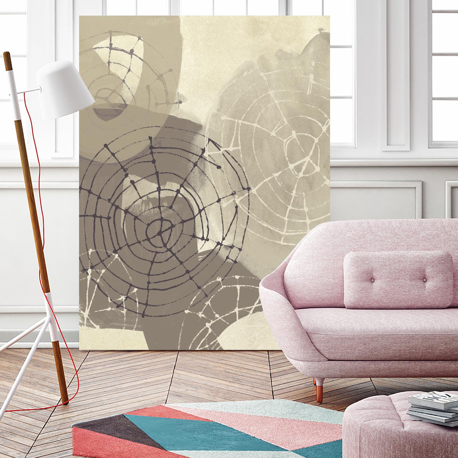 Spiral Gesture II by June Erica Vess on GIANT ART - brown abstract