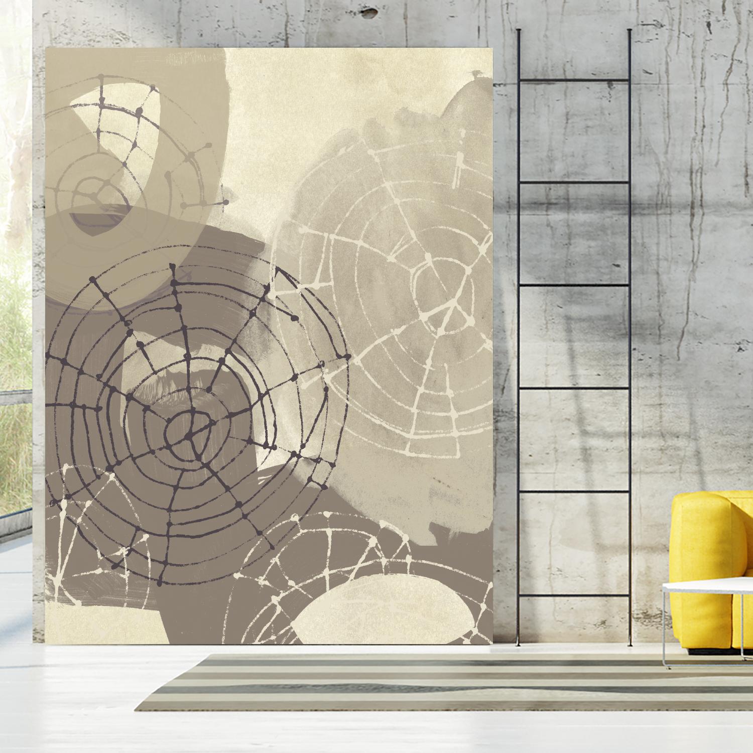 Spiral Gesture II by June Erica Vess on GIANT ART - brown abstract