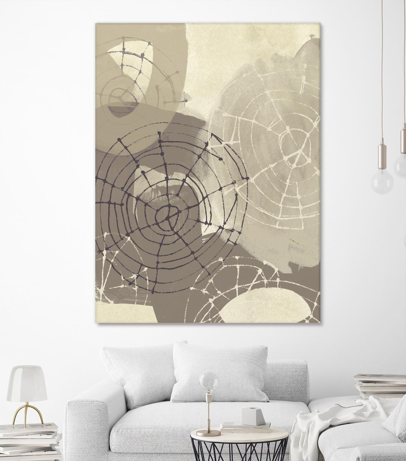 Spiral Gesture II by June Erica Vess on GIANT ART - brown abstract