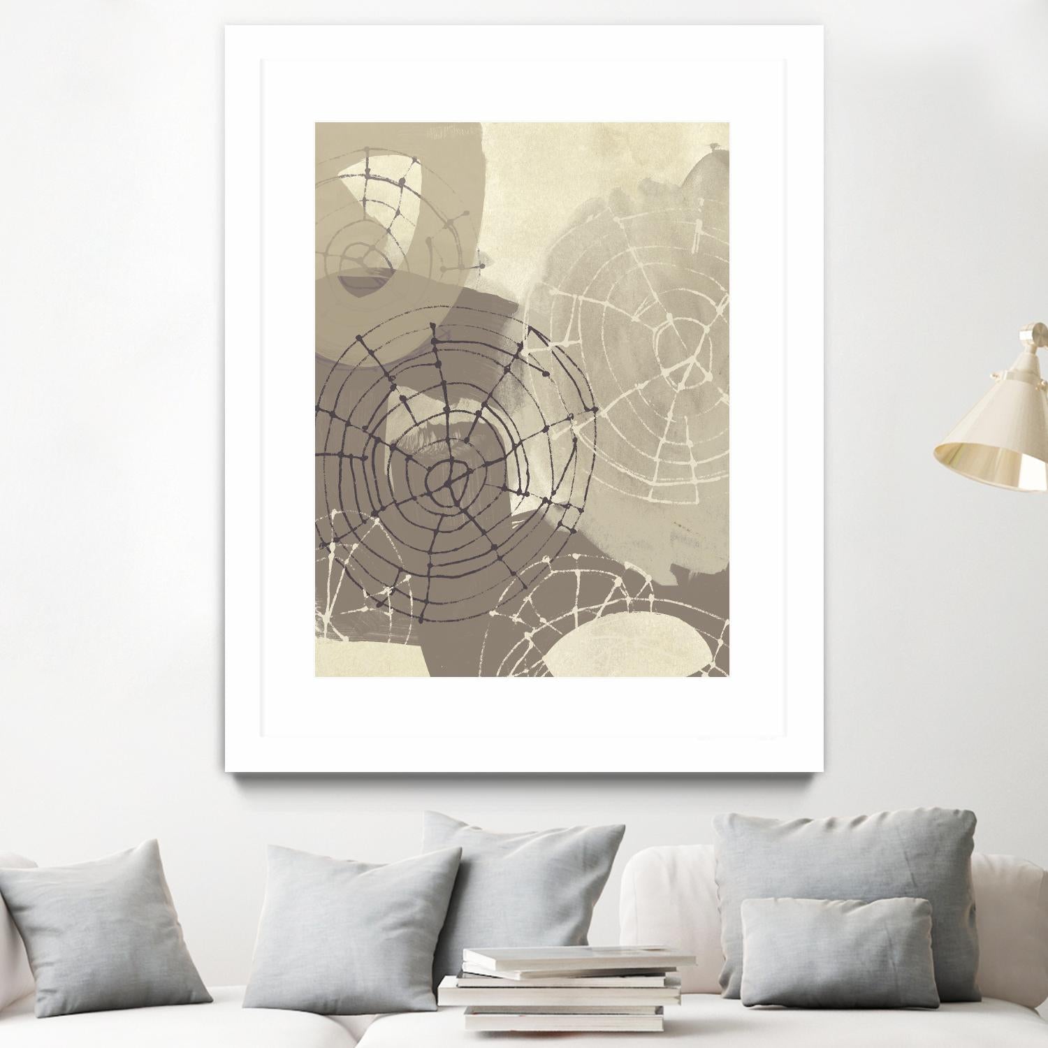 Spiral Gesture II by June Erica Vess on GIANT ART - brown abstract