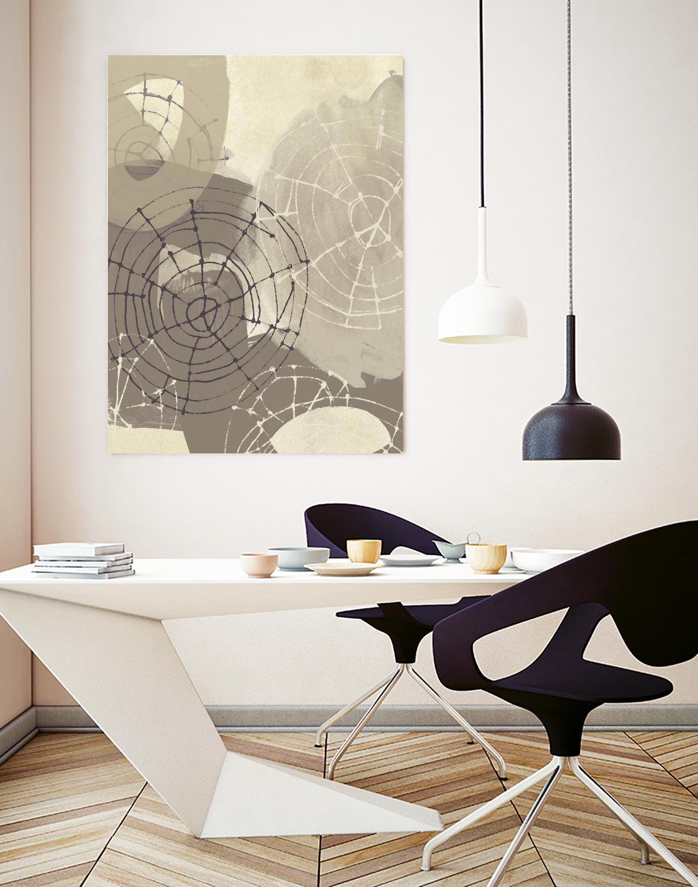 Spiral Gesture II by June Erica Vess on GIANT ART - brown abstract