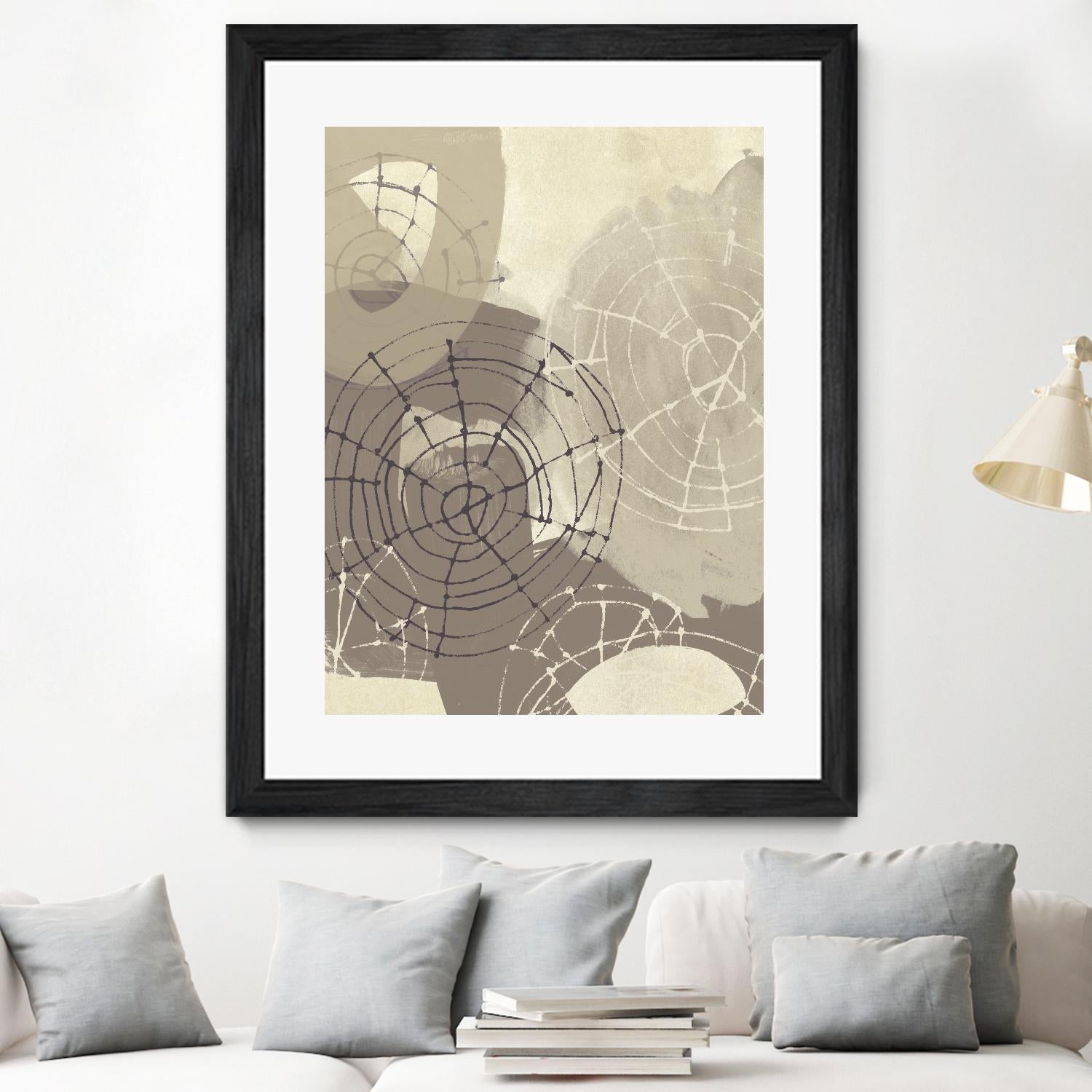 Spiral Gesture II by June Erica Vess on GIANT ART - brown abstract