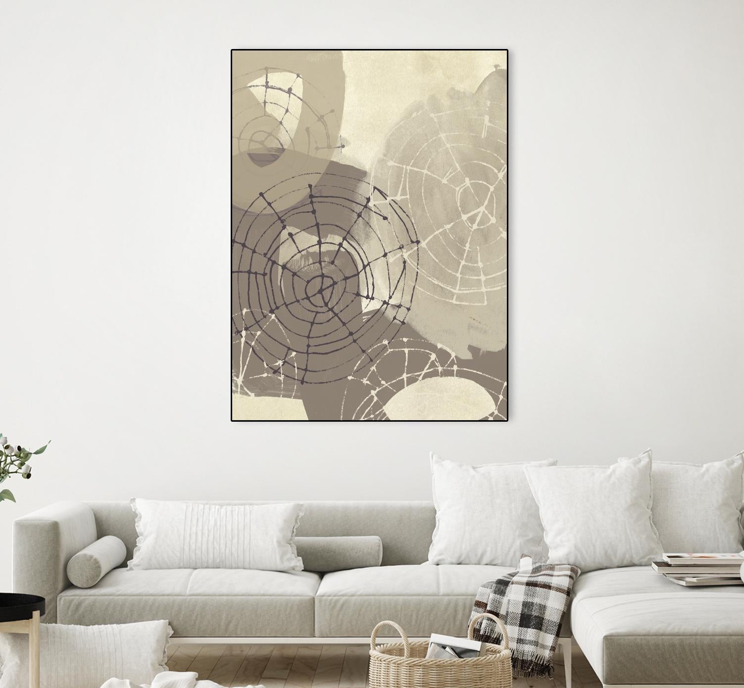 Spiral Gesture II by June Erica Vess on GIANT ART - brown abstract