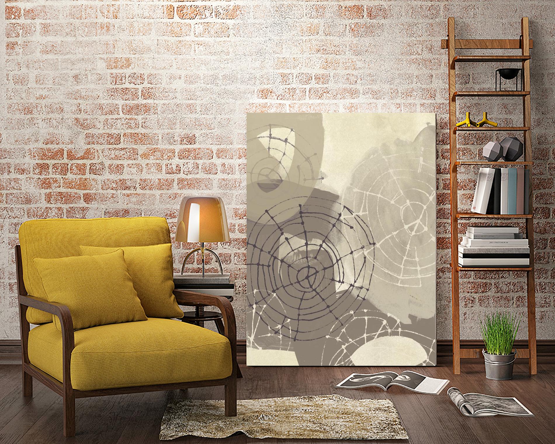 Spiral Gesture II by June Erica Vess on GIANT ART - brown abstract