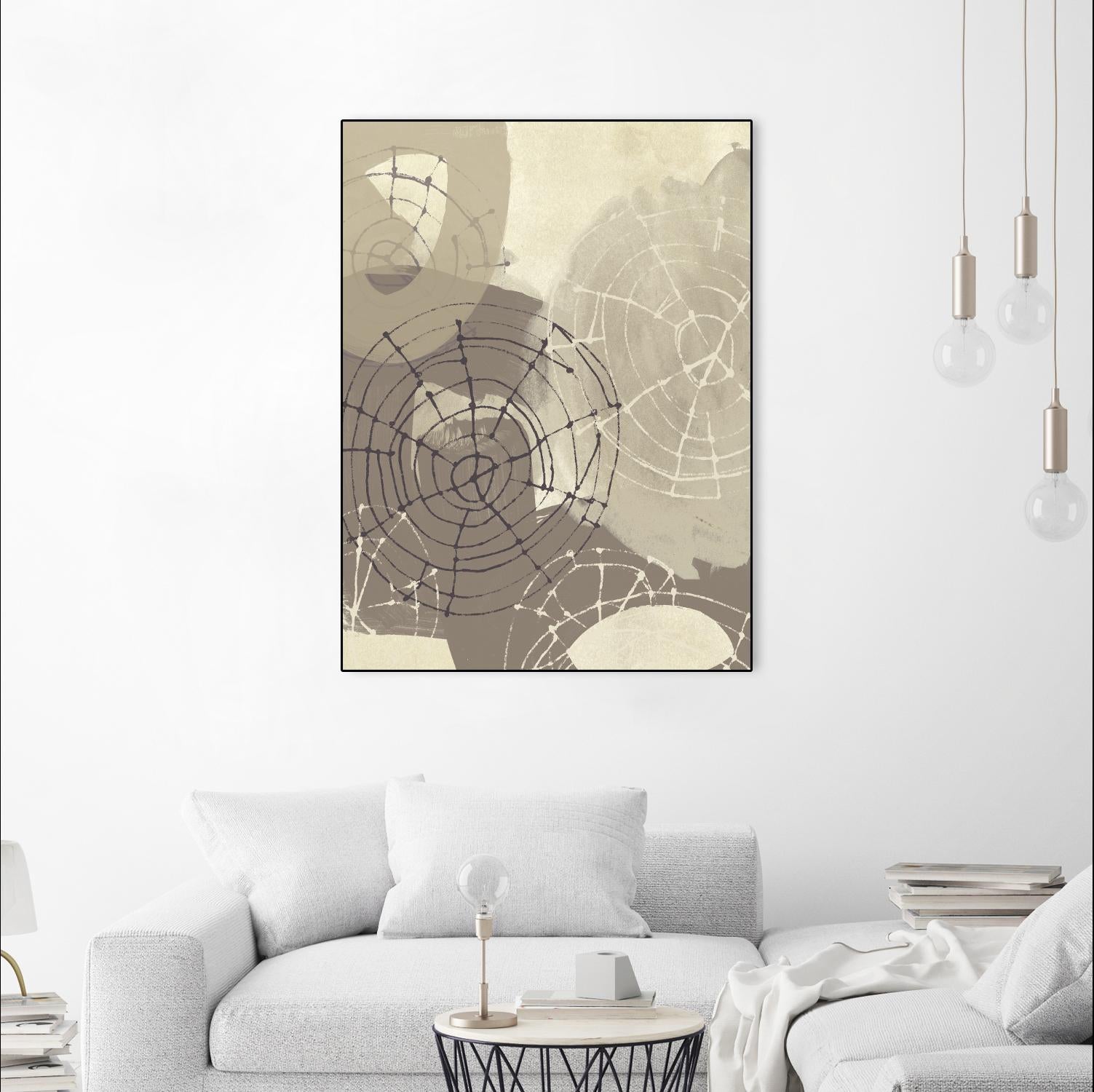 Spiral Gesture II by June Erica Vess on GIANT ART - brown abstract