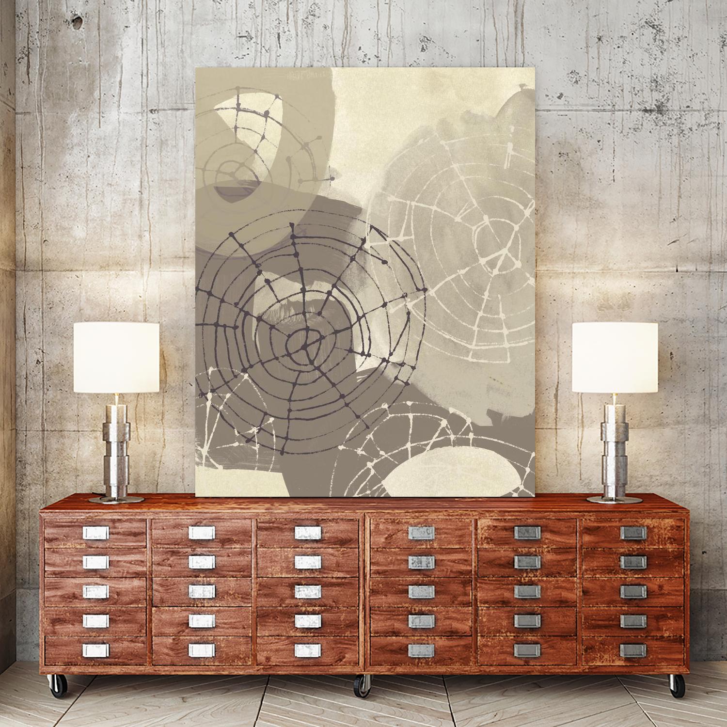 Spiral Gesture II by June Erica Vess on GIANT ART - brown abstract