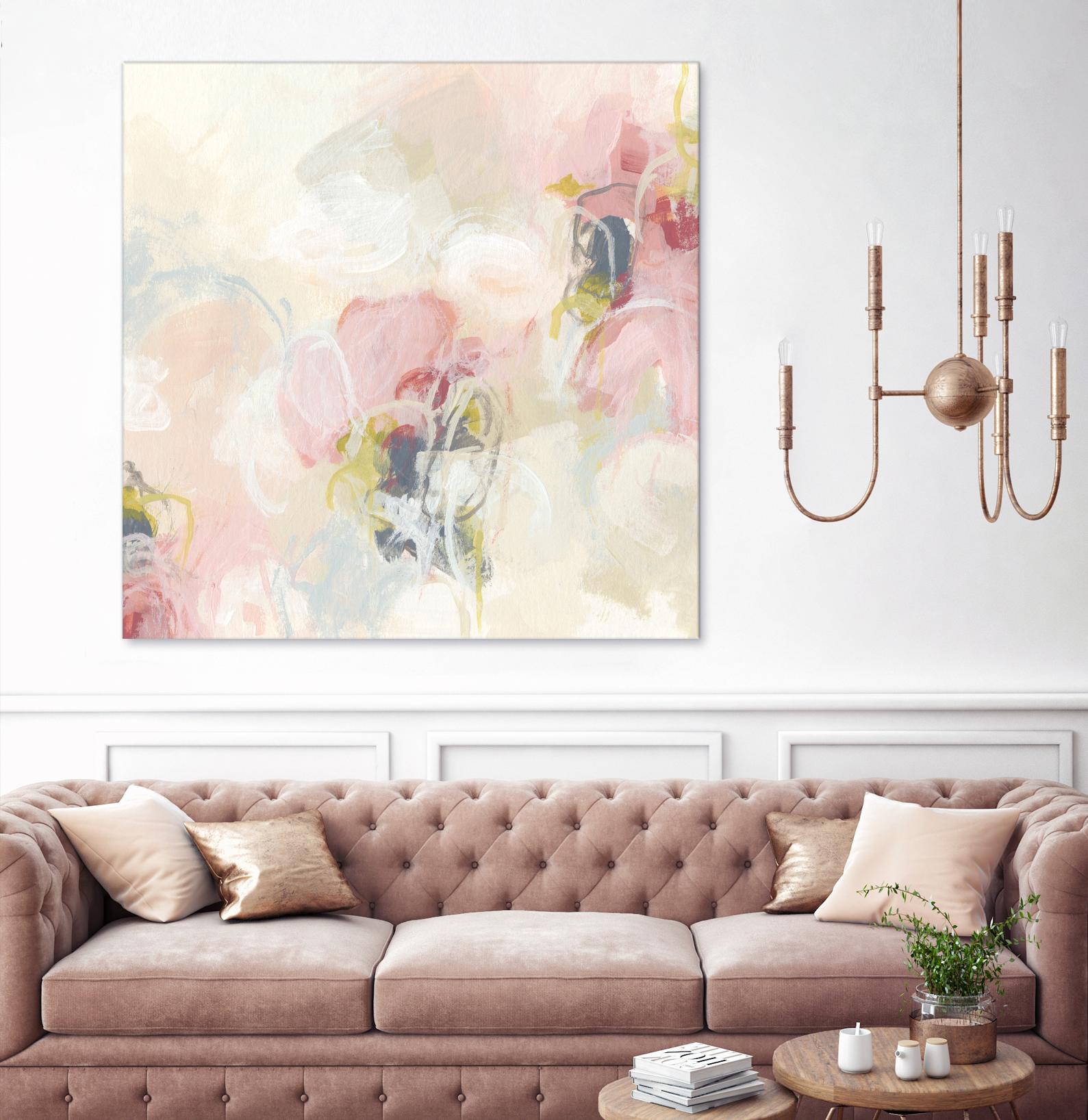 Cherry Blossom II by June Erica Vess on GIANT ART - pink abstract