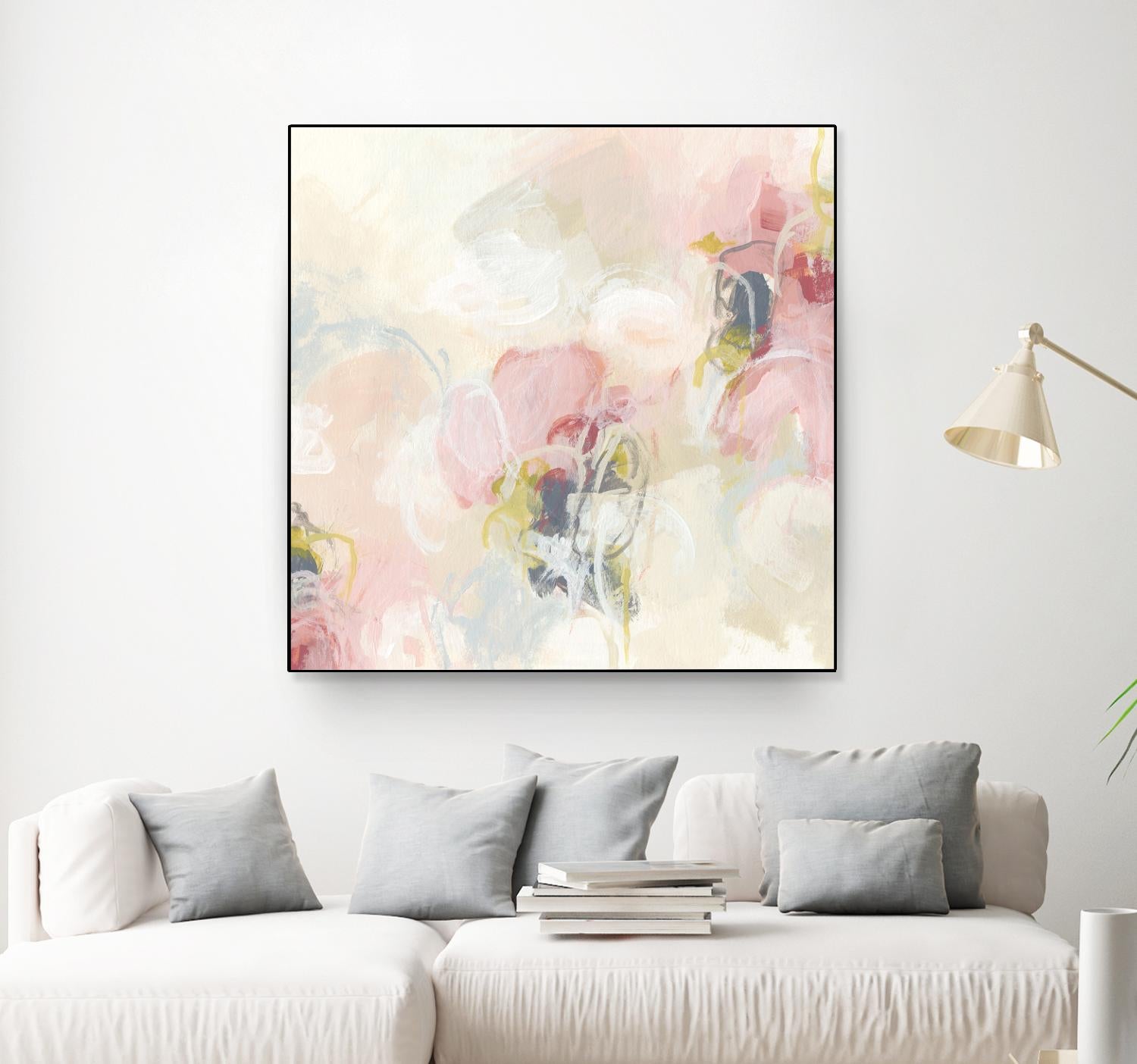 Cherry Blossom II by June Erica Vess on GIANT ART - pink abstract