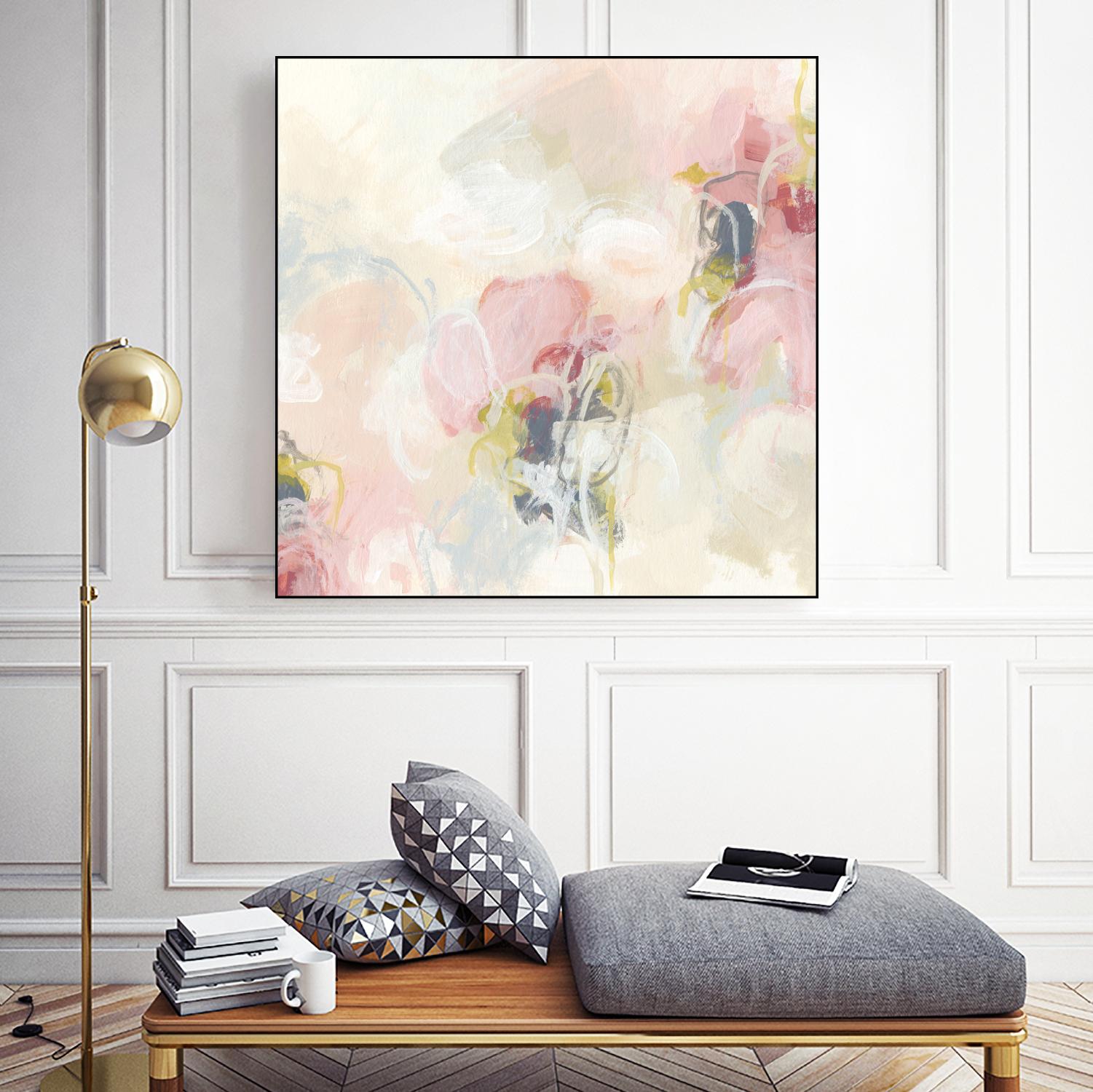 Cherry Blossom II by June Erica Vess on GIANT ART - pink abstract