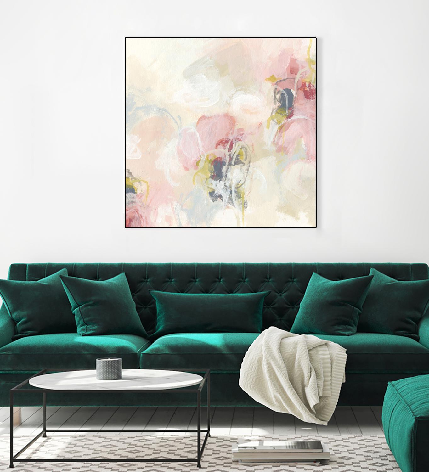 Cherry Blossom II by June Erica Vess on GIANT ART - pink abstract