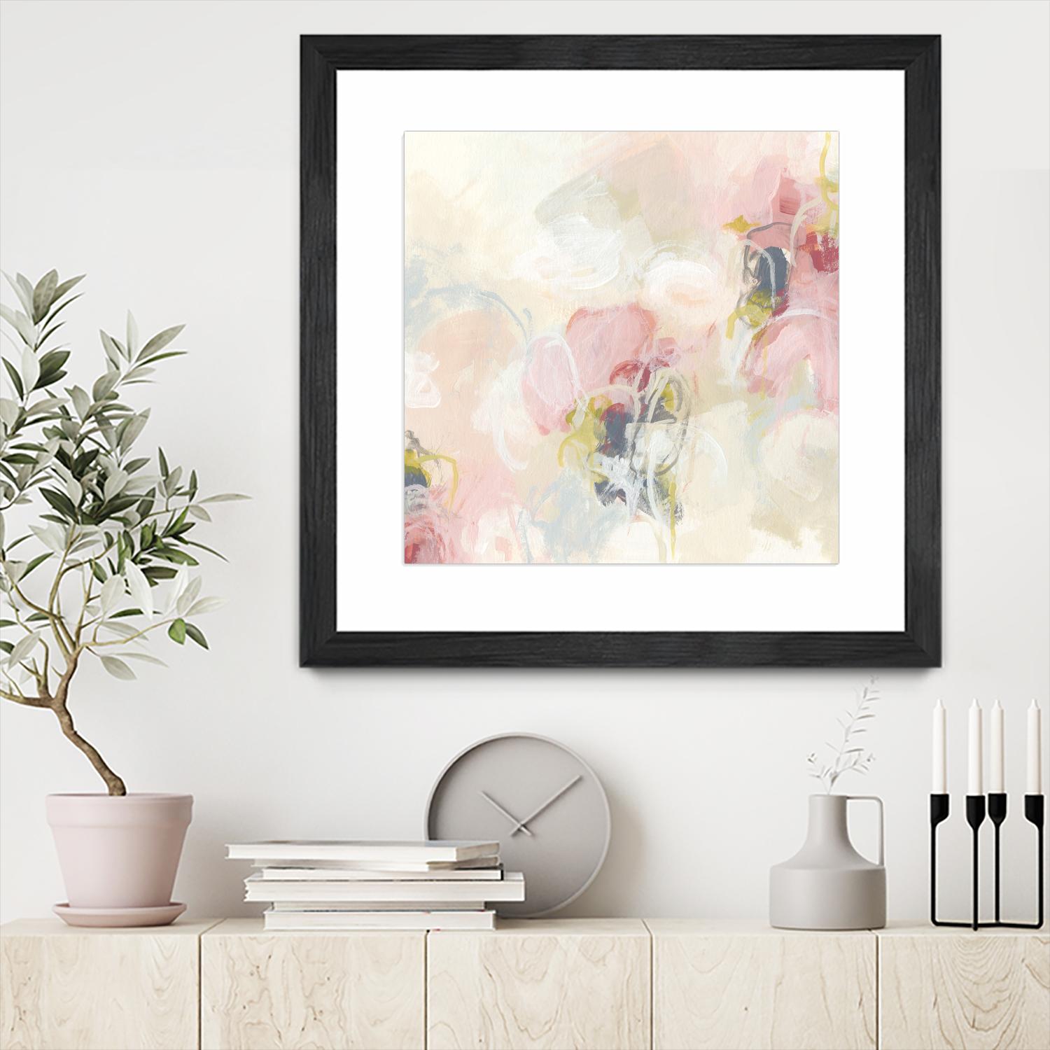 Cherry Blossom II by June Erica Vess on GIANT ART - pink abstract