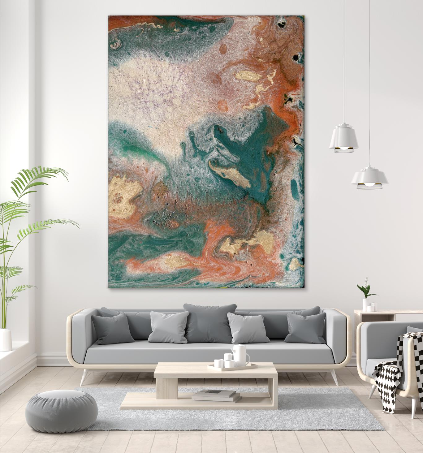 Coralline II by Alicia Ludwig on GIANT ART - red abstract