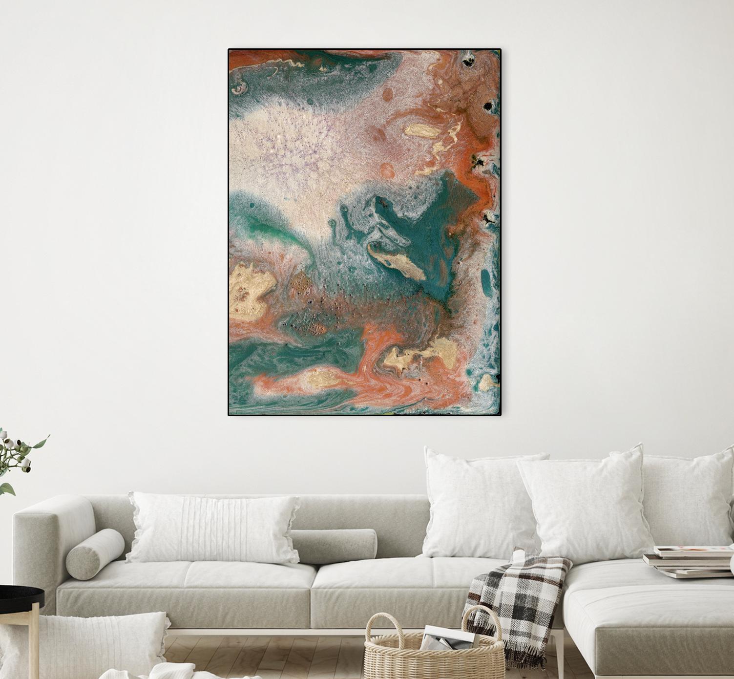 Coralline II by Alicia Ludwig on GIANT ART - red abstract