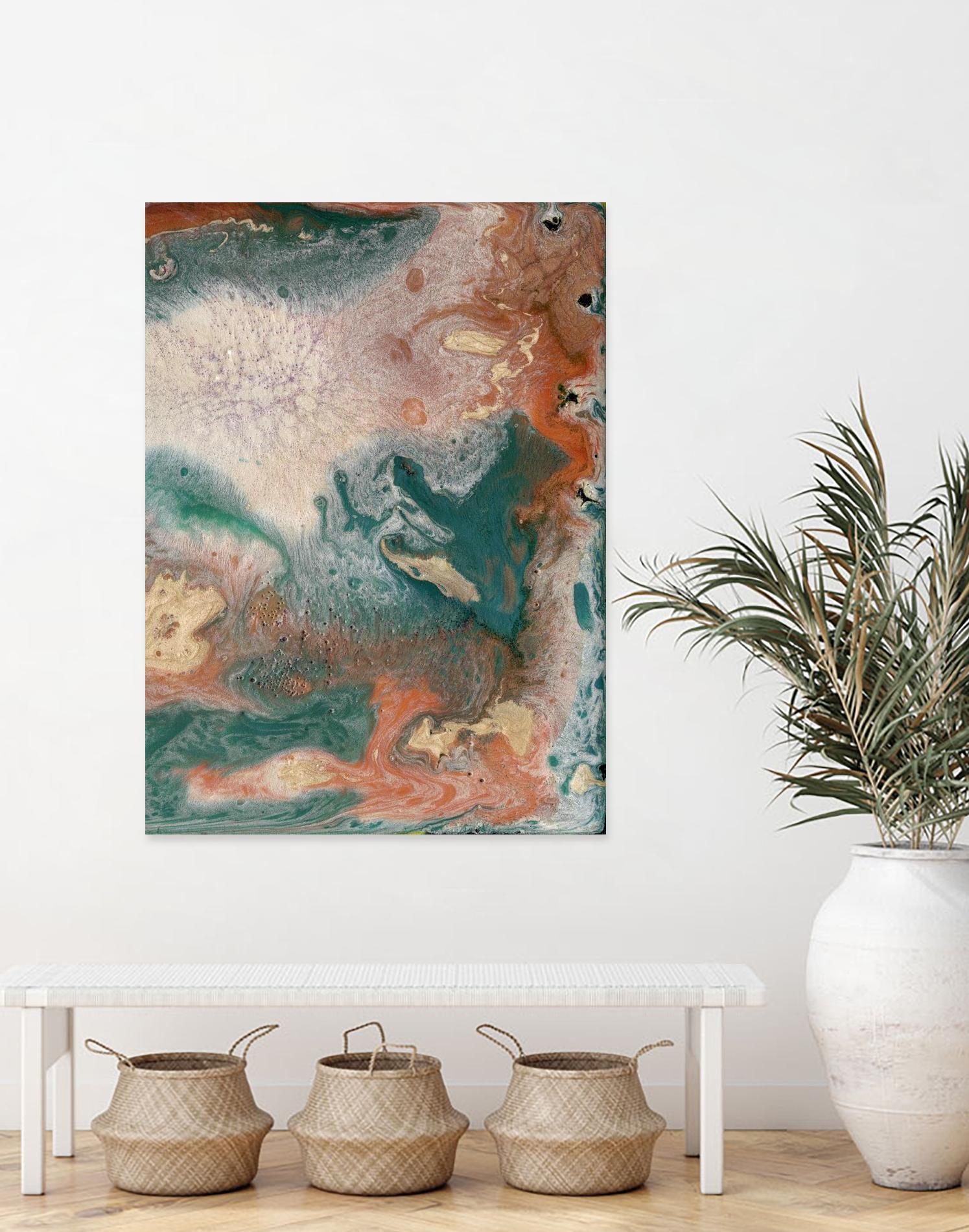 Coralline II by Alicia Ludwig on GIANT ART - red abstract