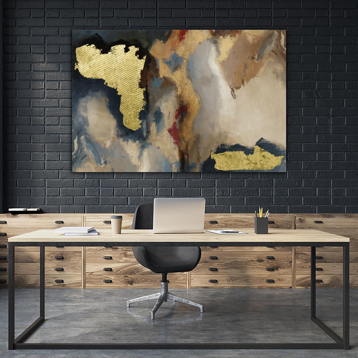 Overture by Sisa Jasper on GIANT ART - gold abstract