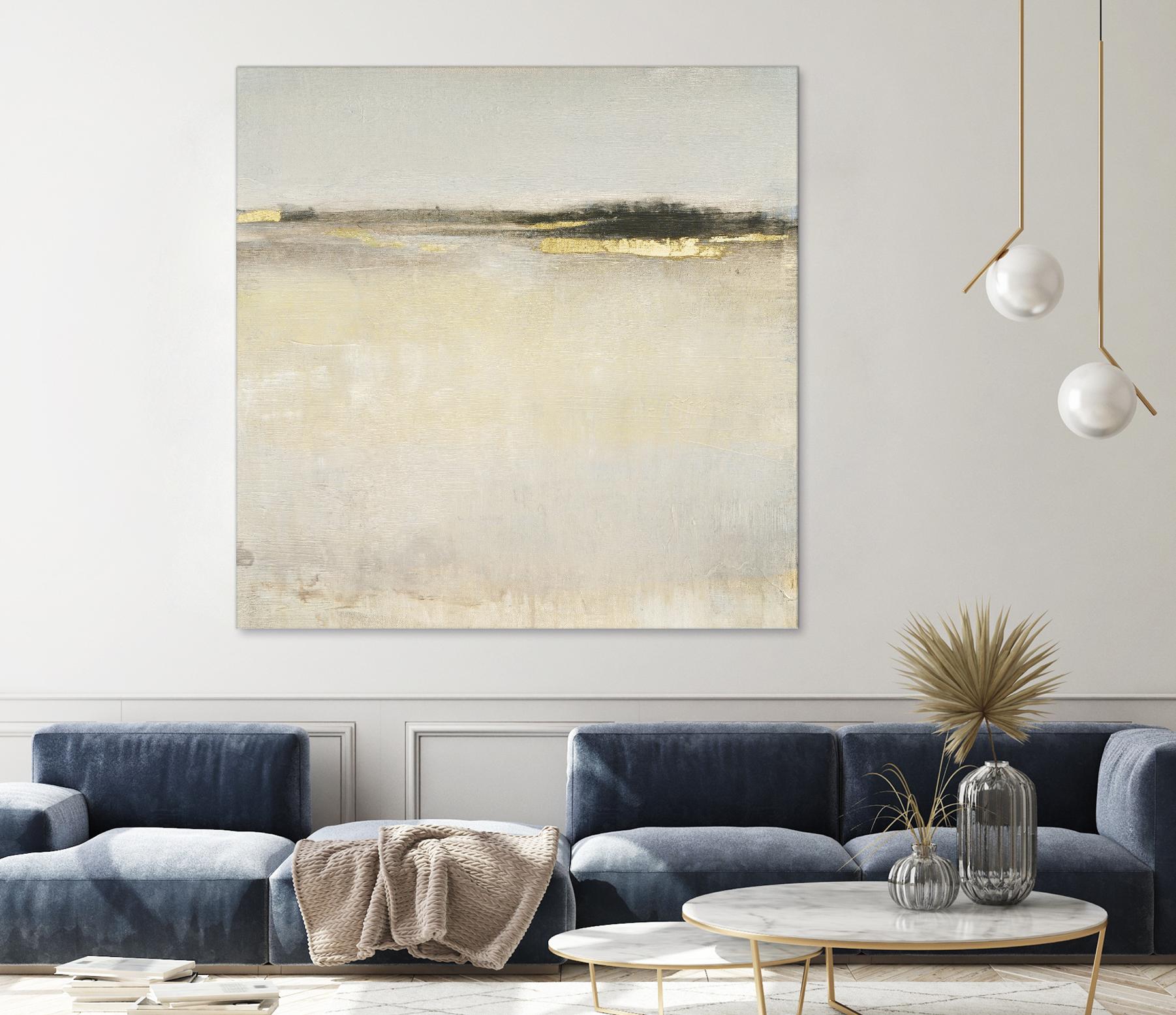 Embellished Subtle Scape I by Tim O'Tool on GIANT ART - gold abstract