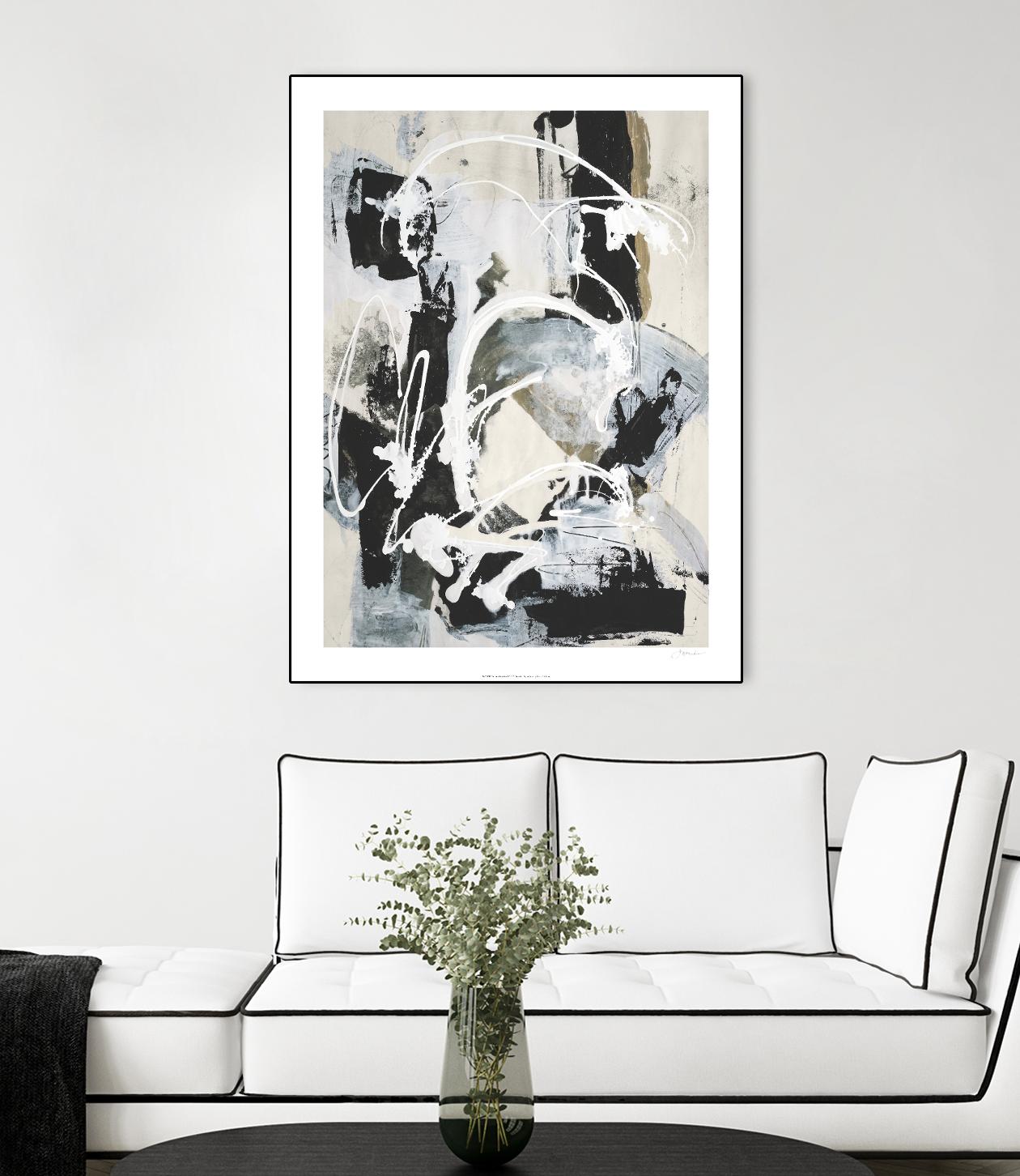 Nature's Winterland I by Joyce Combs on GIANT ART - white abstract abstract